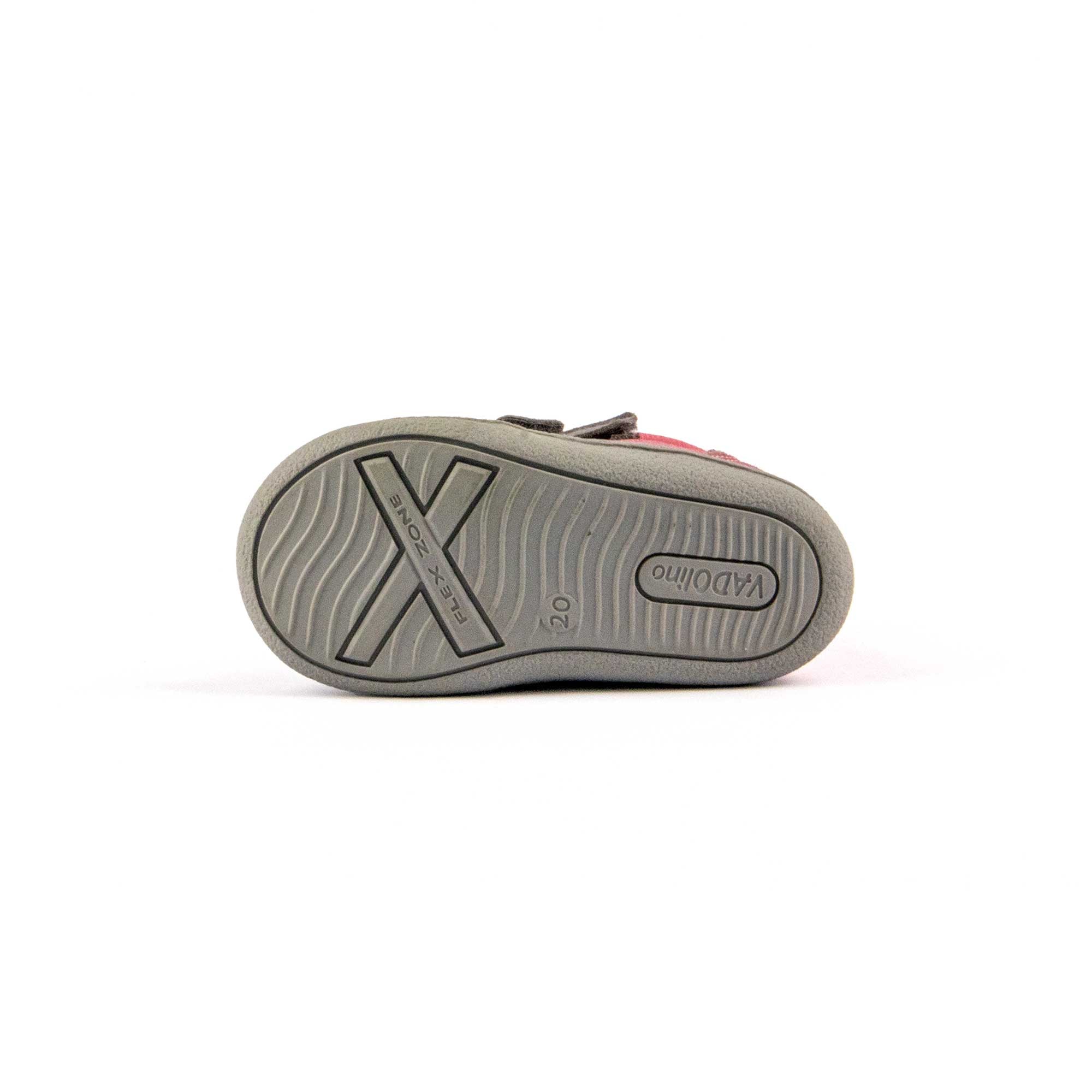 MINISKY High Velcro Vatex - grigio-rosa