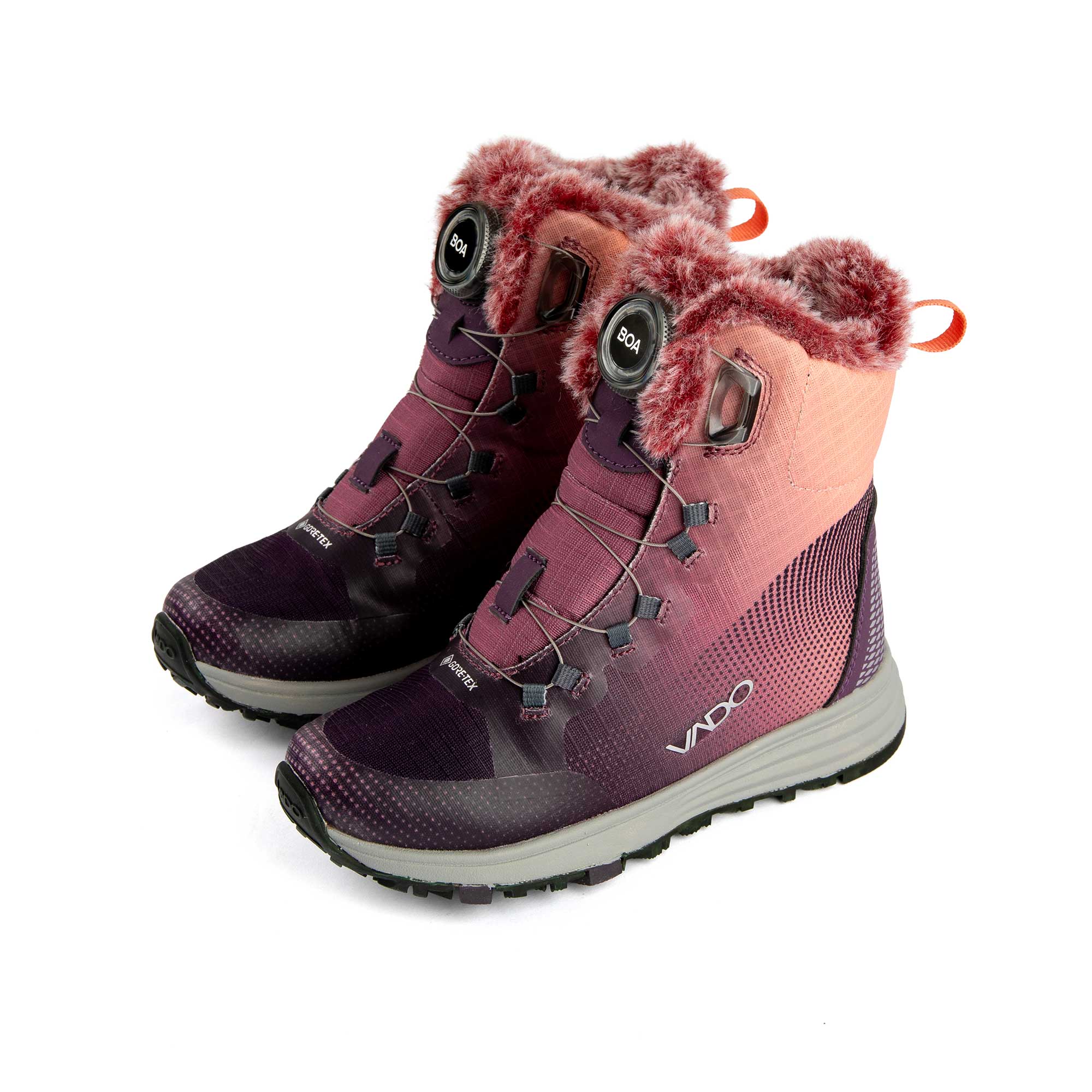 VADO Stiefel Mädchen WENDY High BOA GTX - berry-salmon