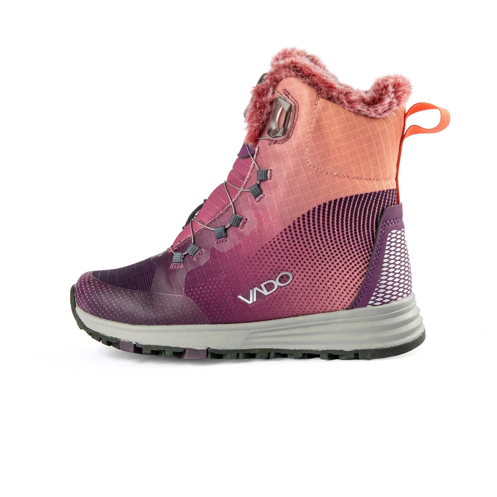 VADO Stiefel Mädchen WENDY High BOA GTX - berry-salmon