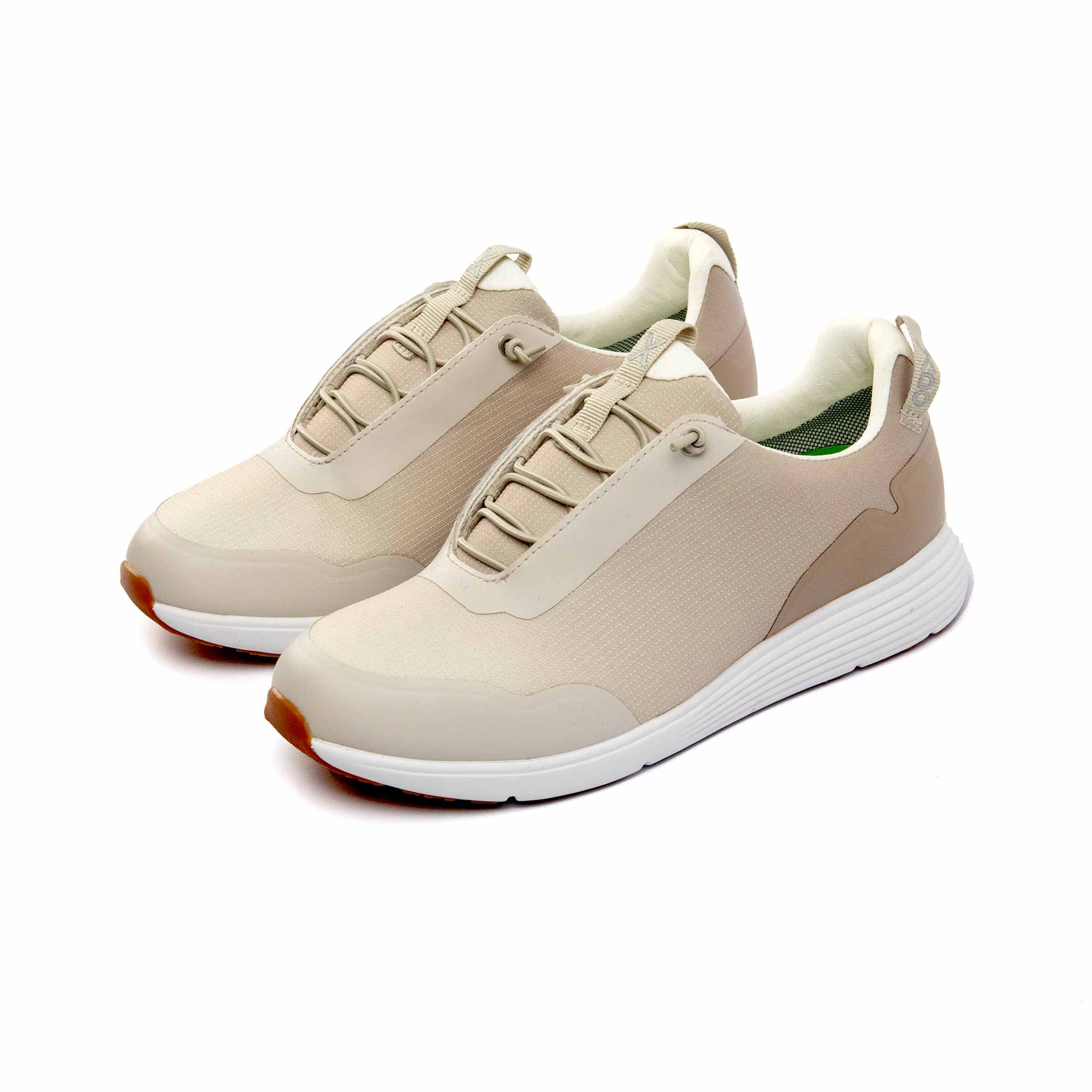 Damen Goretex Sneaker VADO TRAINER III GTX ivory 45-Grad-Ansicht