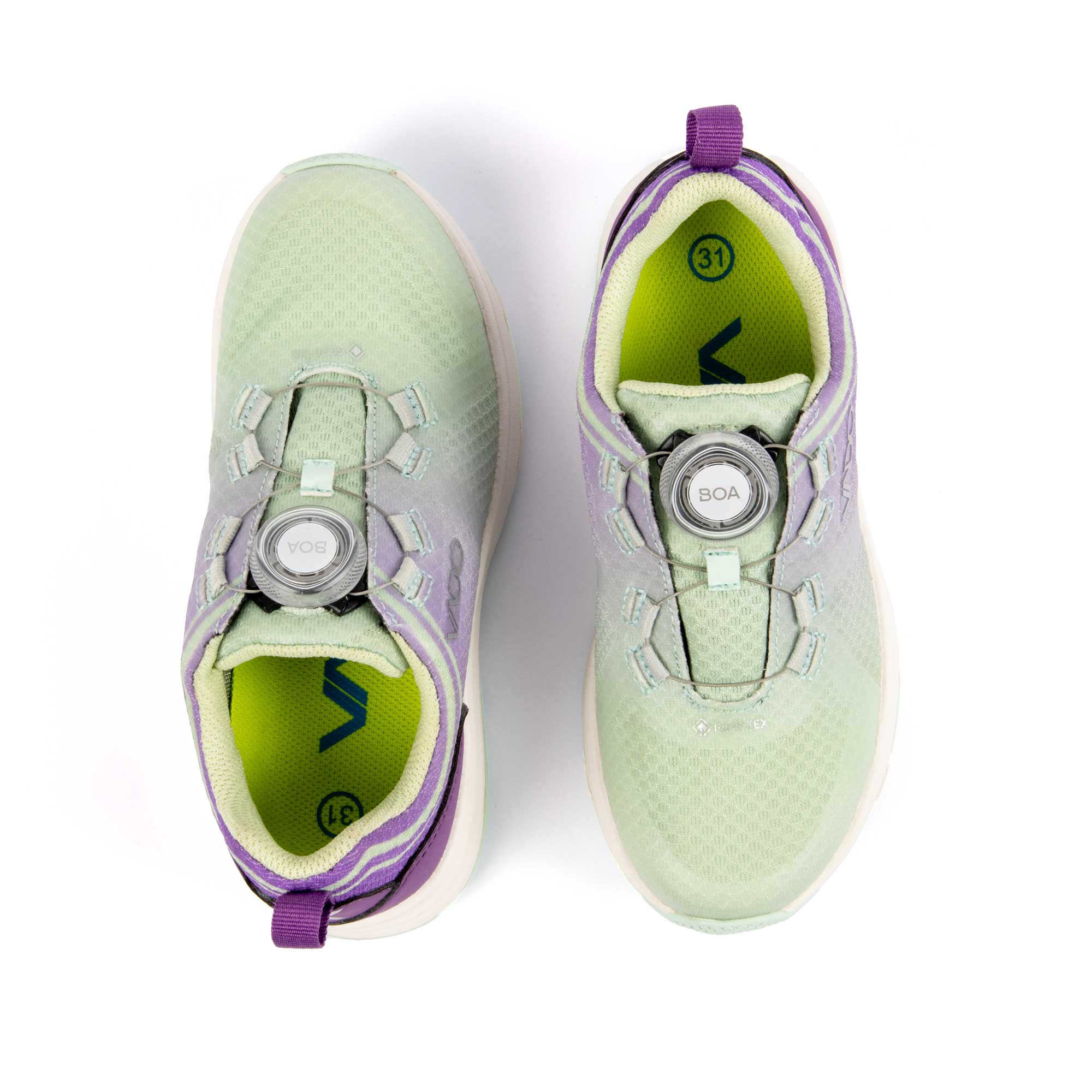 Girls Sneaker VADO FREAK Lo BOA GTX - mint / lila
