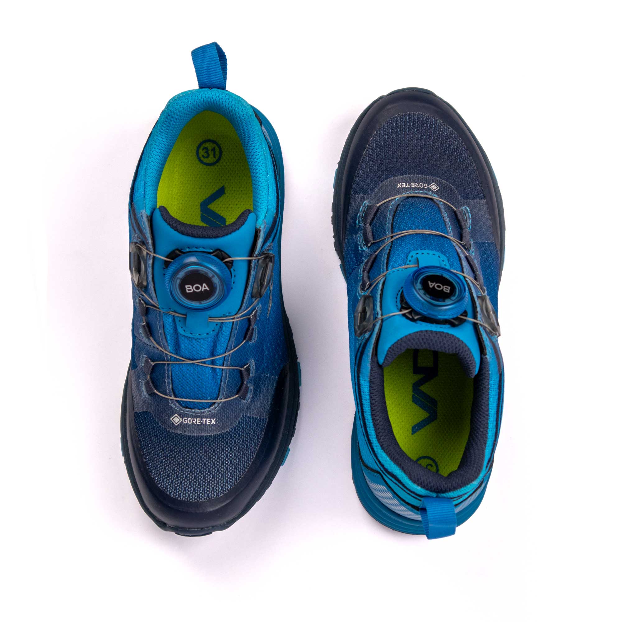 Herbst Sneaker VADO FADE Mid BOA GTX - neon aqua