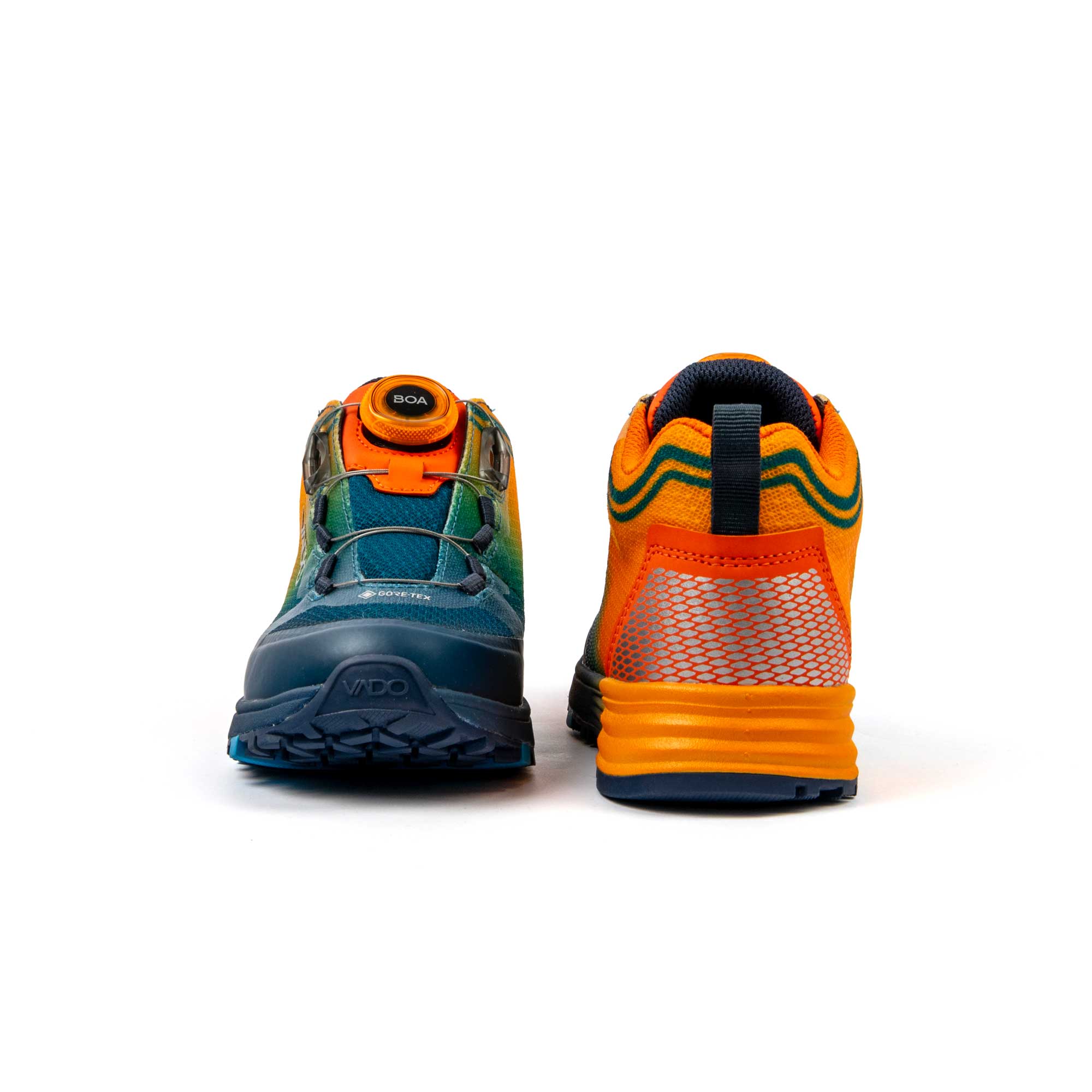 Kids Sneaker FADE Mid BOA GTX parrot - Vorder-/ Rückansicht