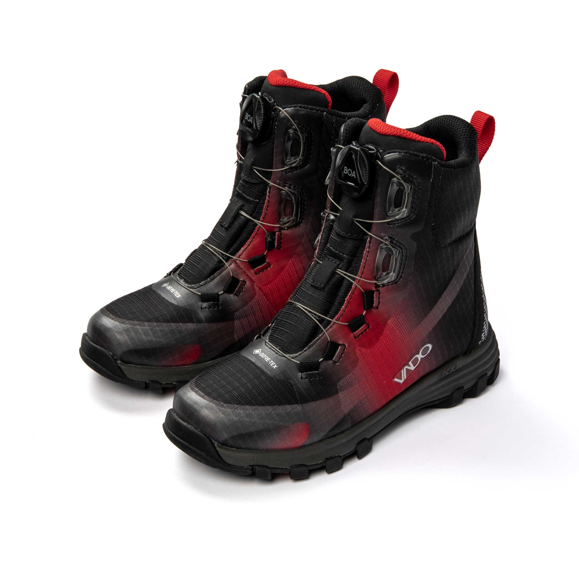 VADO Kinderschuh PETE High BOA GTX - black red