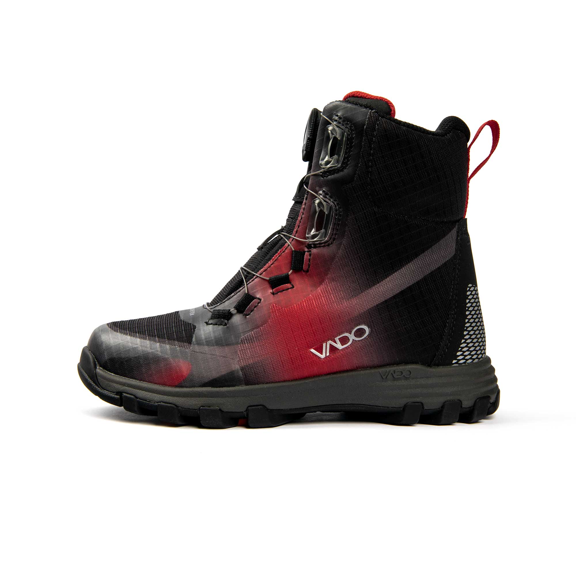 VADO Kinderschuh PETE High BOA GTX - black red