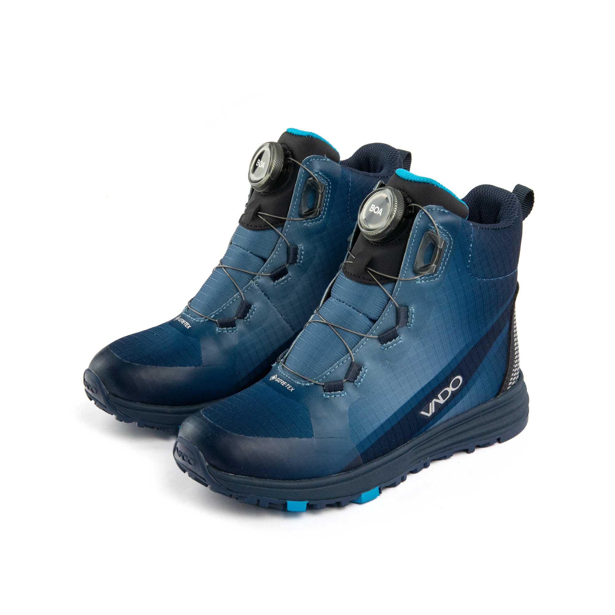 VADO Kinder Winterstiefel Blau SKY High BOA GTX denim VADO