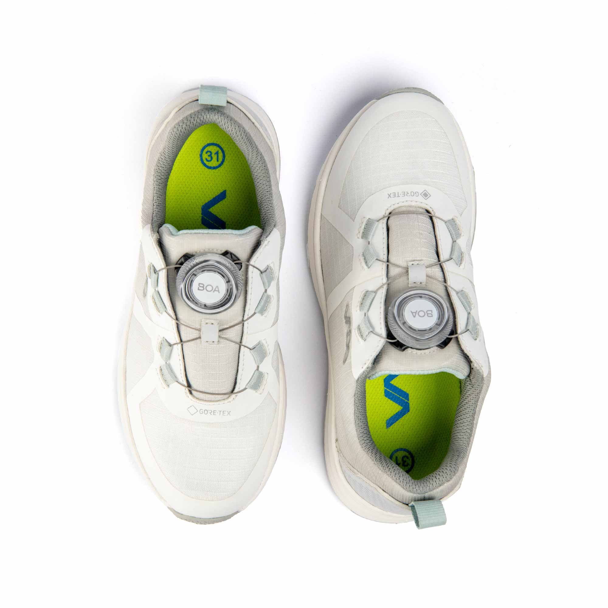 Premium Kinderschuh VADO FRESH Lo BOA GTX off white Draufsicht