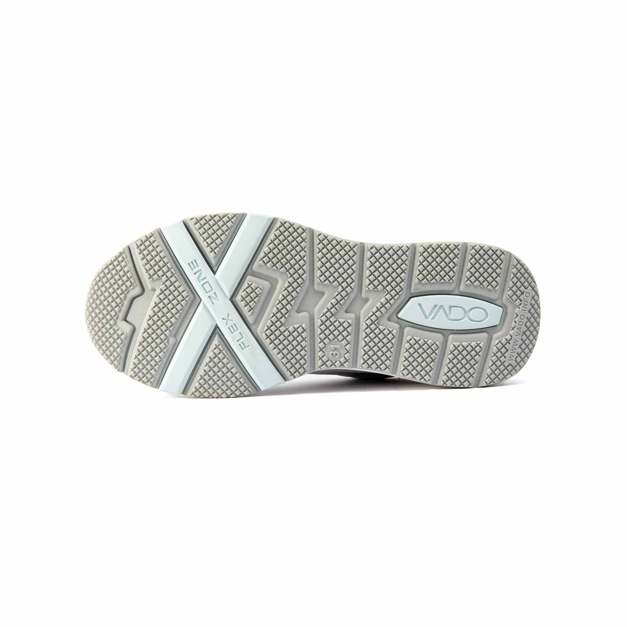 Premium Kinderschuh VADO FRESH Lo BOA GTX off white Sohlenansicht