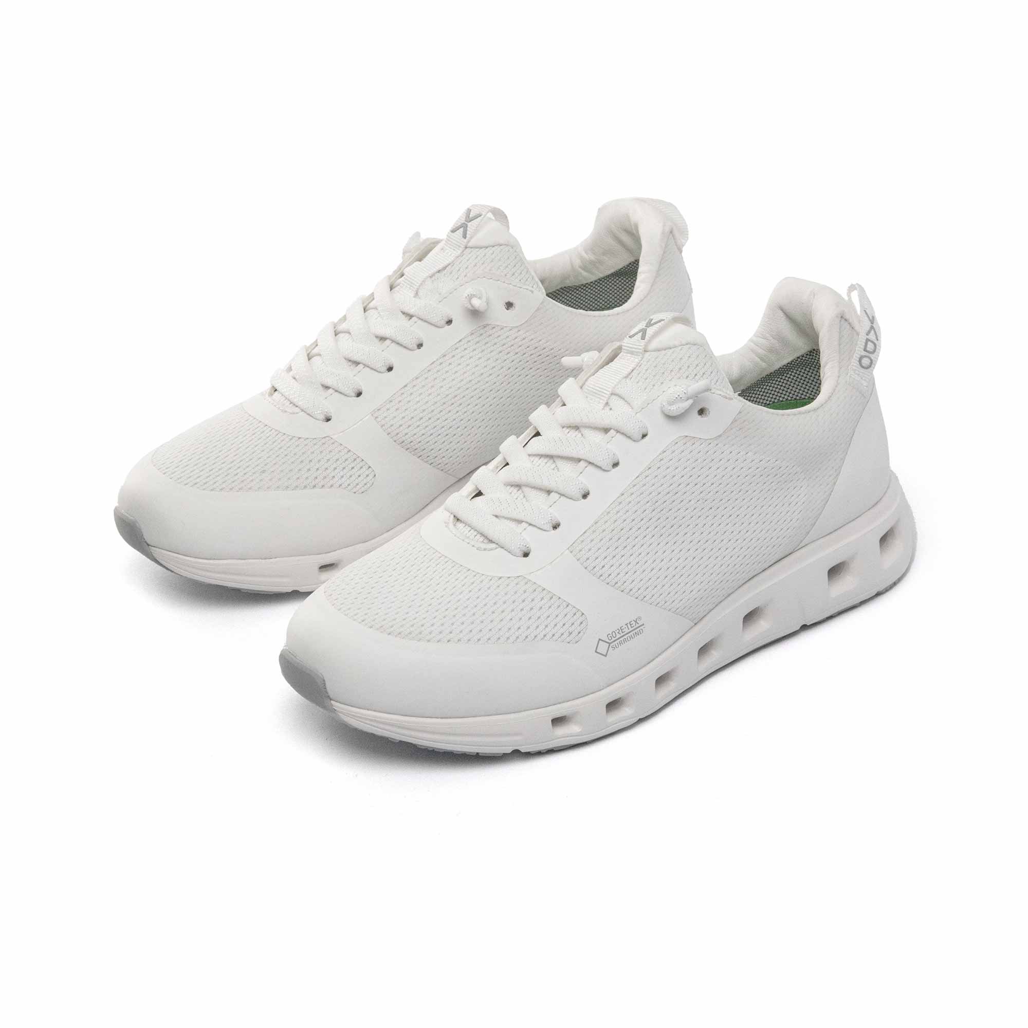 Premium Low Sneaker Damen VADO BREEZE I Gore-Tex Surround white 45-Grad-Ansicht