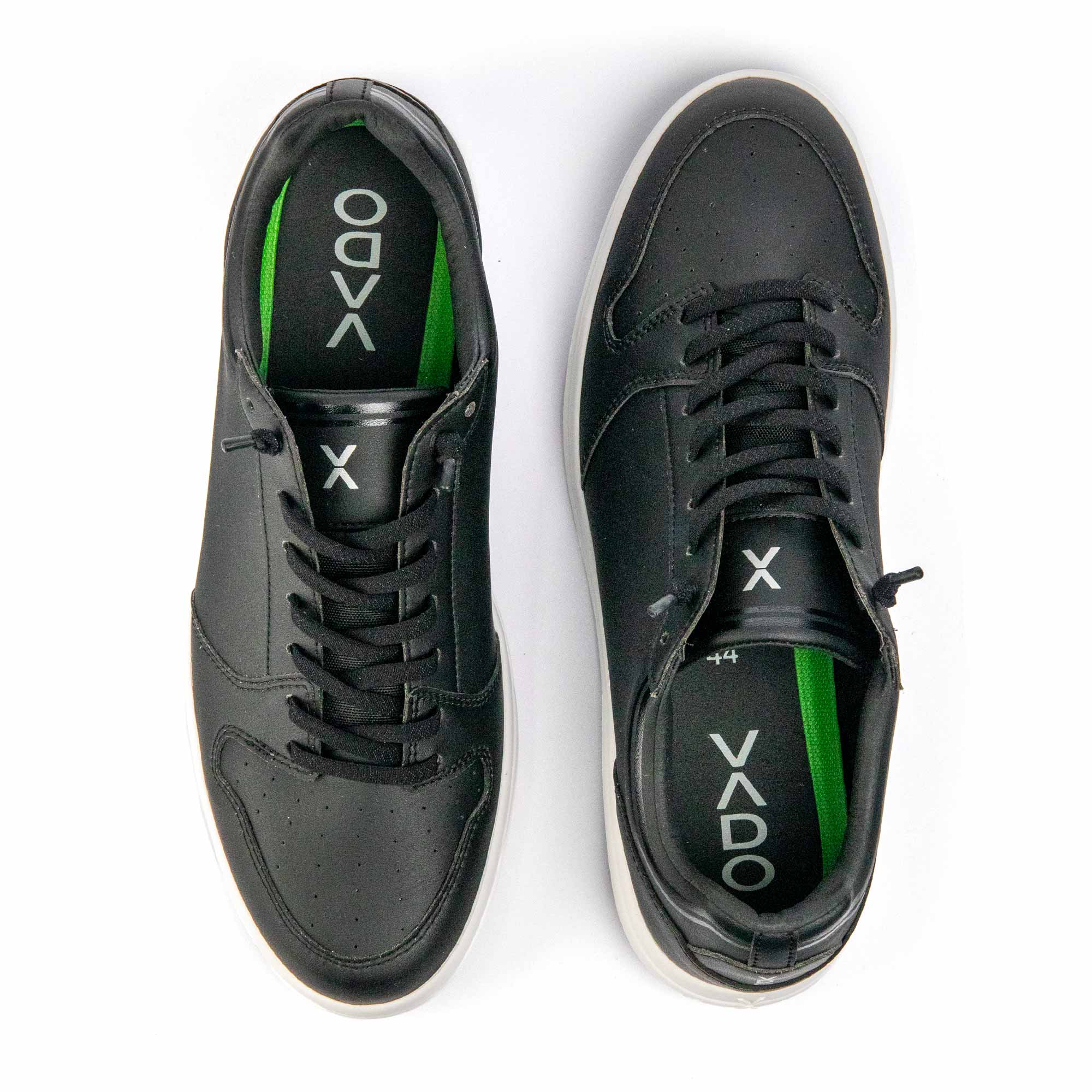 Sneaker COURT V Black Herren Komfort by VADO - Draufsicht