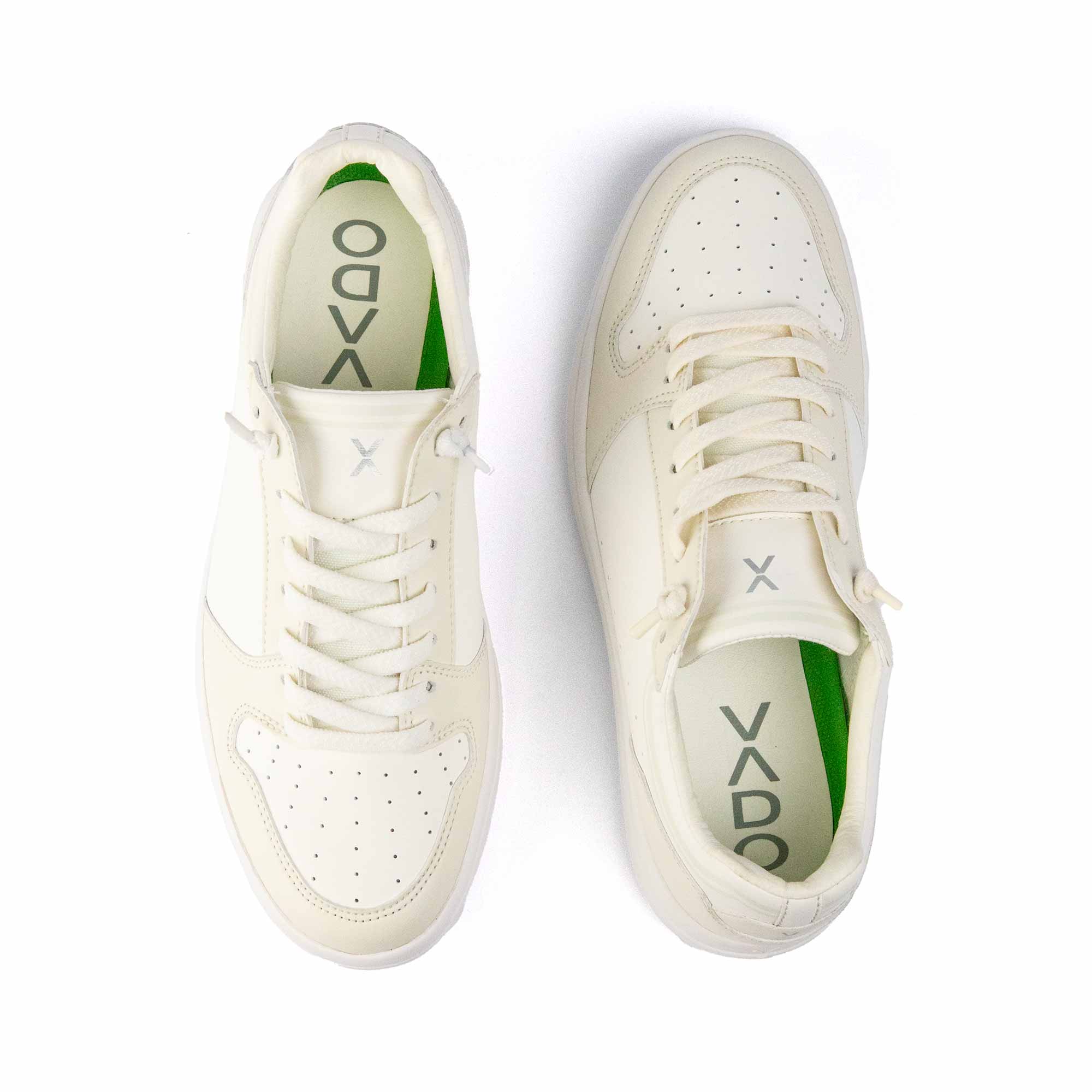 Sneaker COURT V Ecru Damen VADO Draufsicht