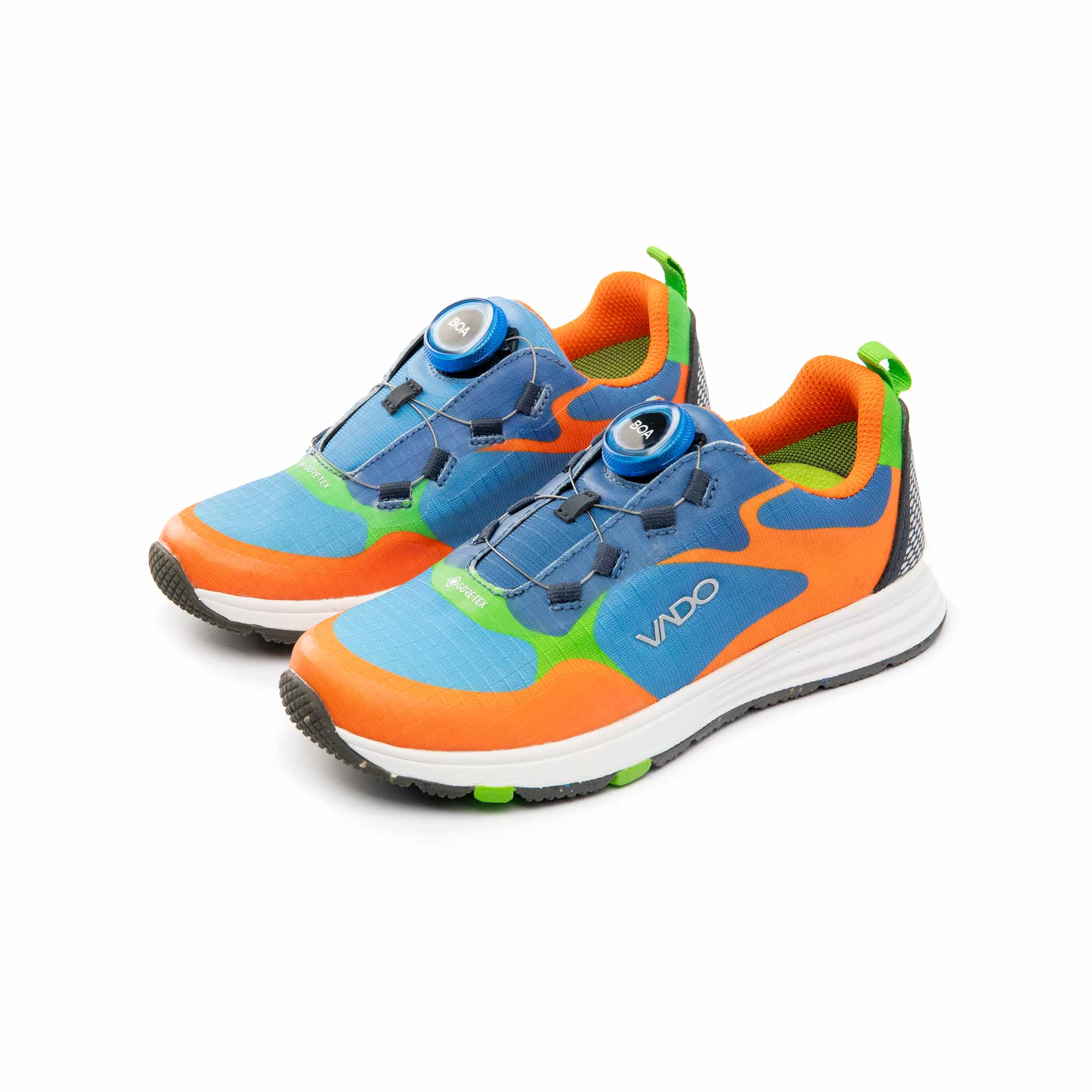 VADO Bunter Kinder Sneaker SMILE Lo BOA GTX 45-Grad-Ansicht