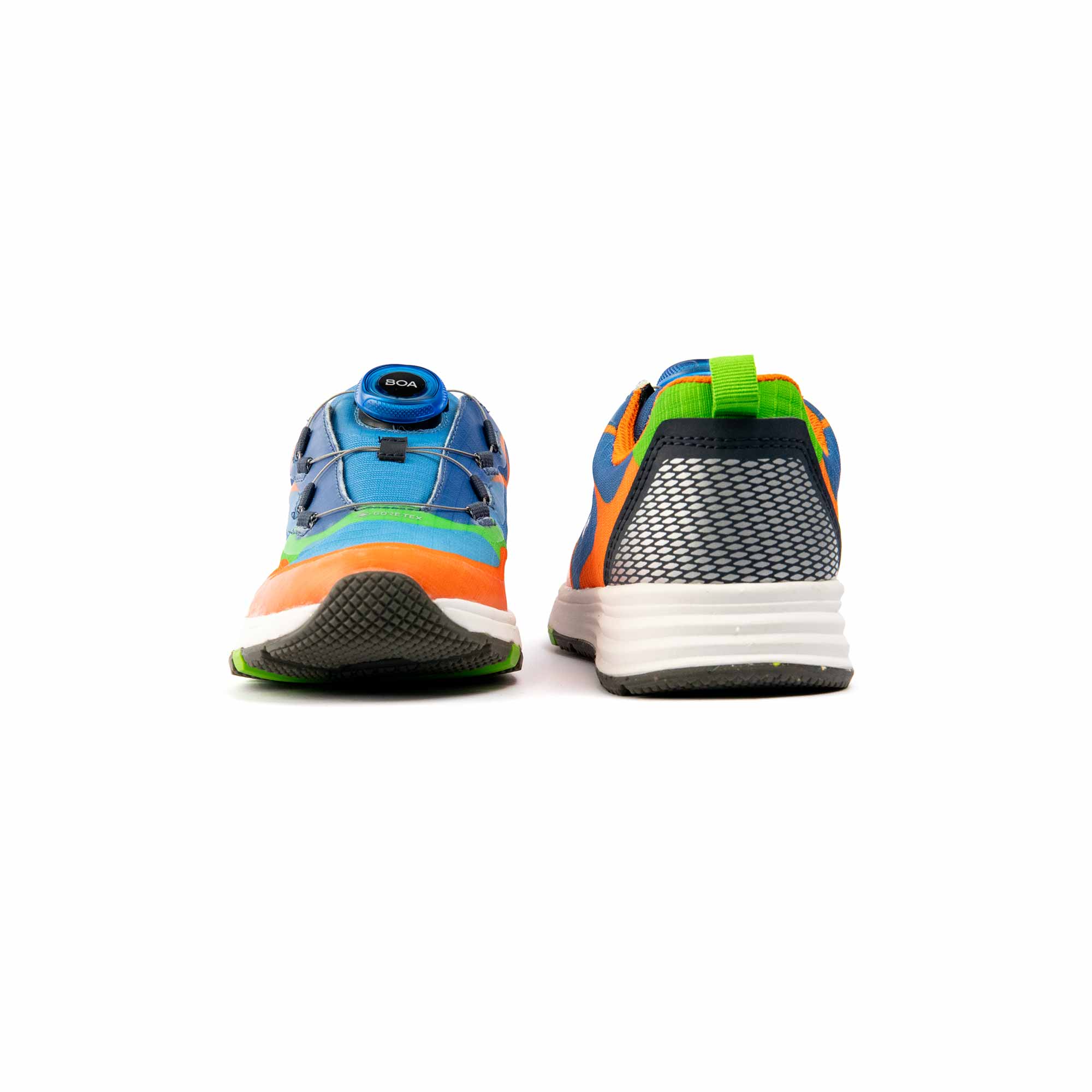 VADO Bunter Kinder Sneaker SMILE Lo BOA GTX bunt Vorder-/ Rückansicht