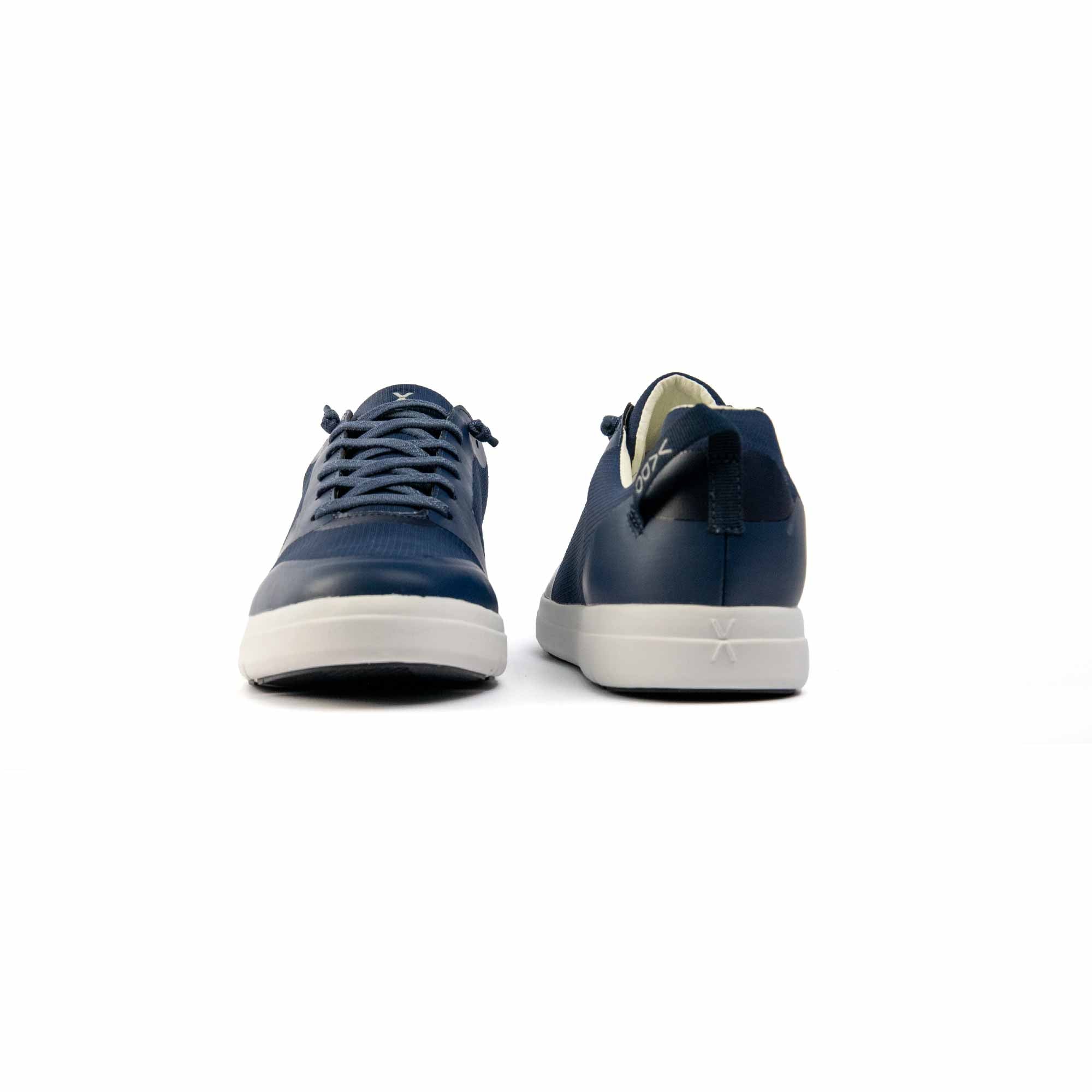 VADO Herren Sneaker COURT III Gore-Tex Dunkelblau Vorder-/ Rückansicht