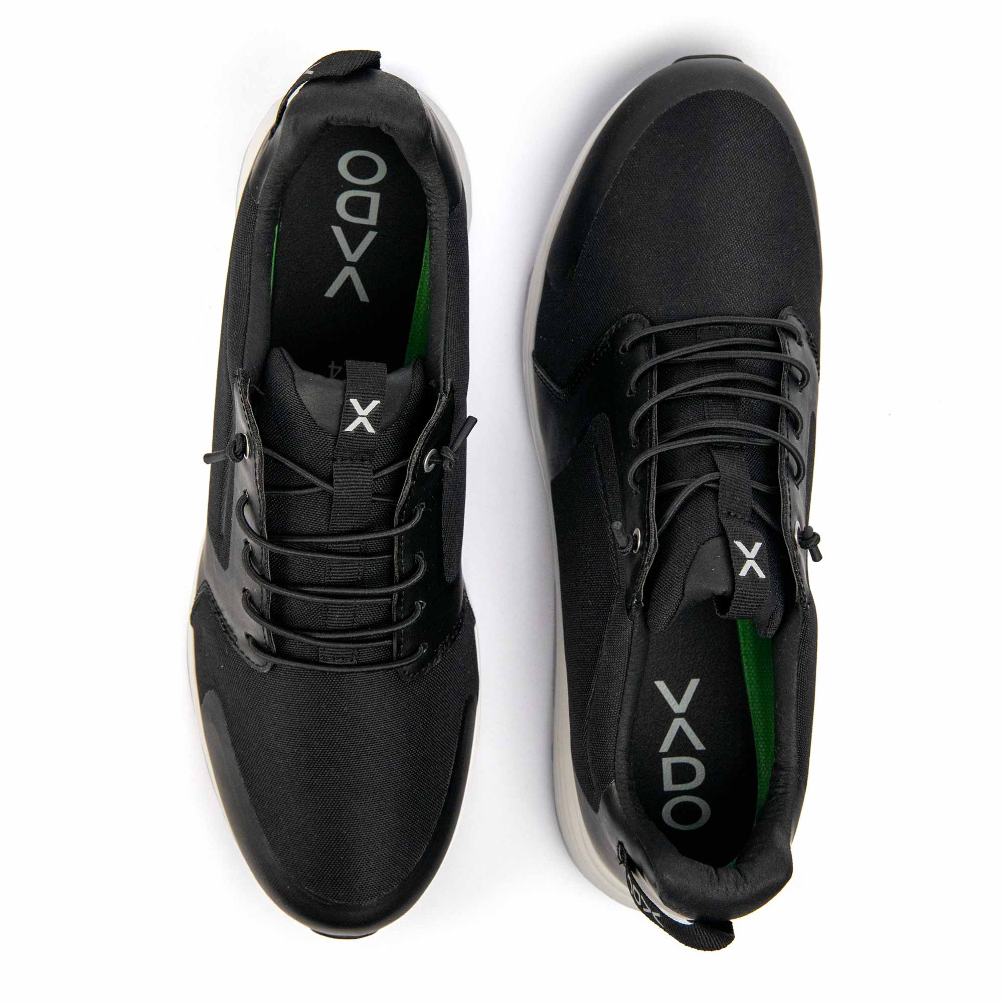 VADO Herren Sneaker TRAINER I black sportlich funktional Draufsicht