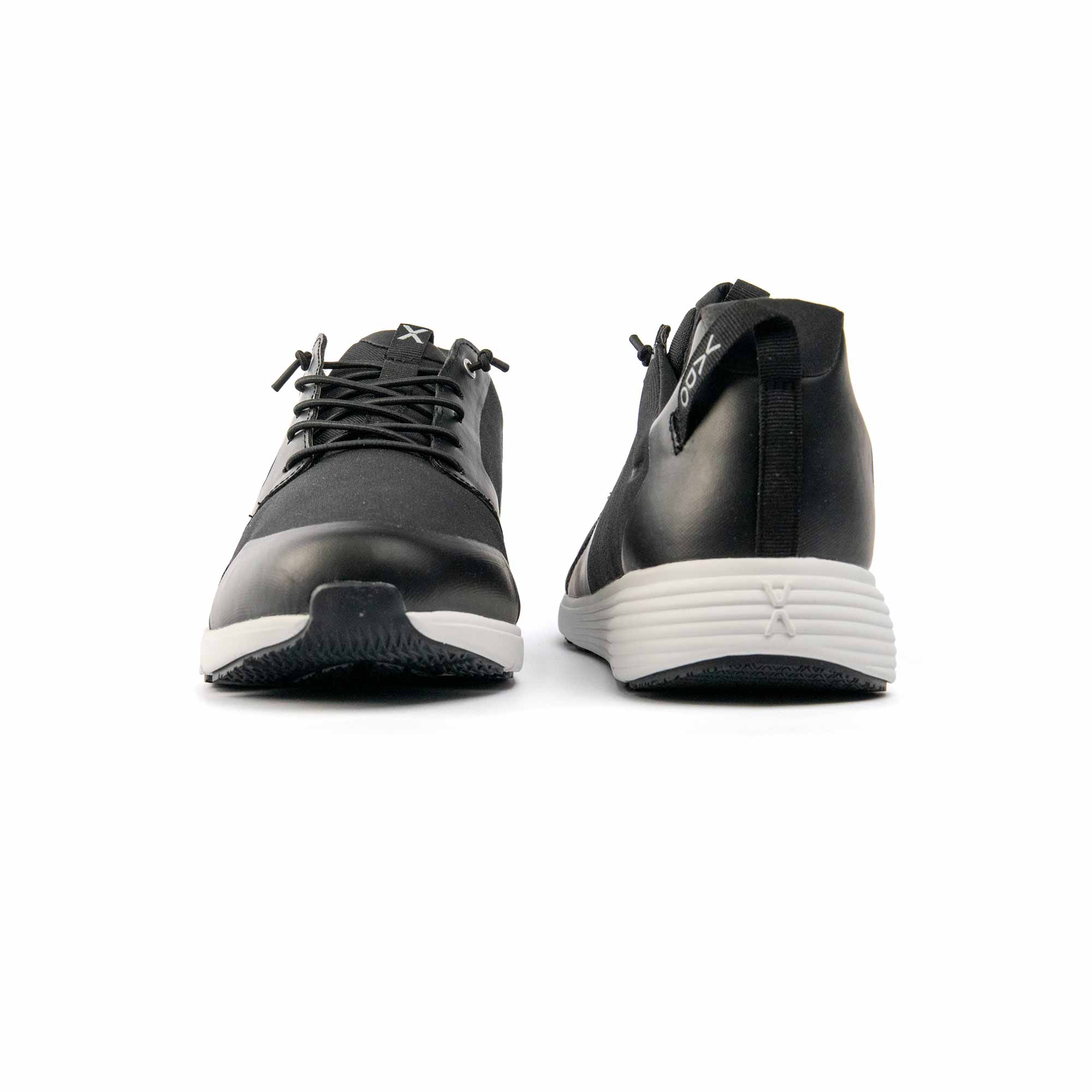 VADO Herren Sneaker TRAINER I black sportlich funktional Vorder-/ Rückansicht