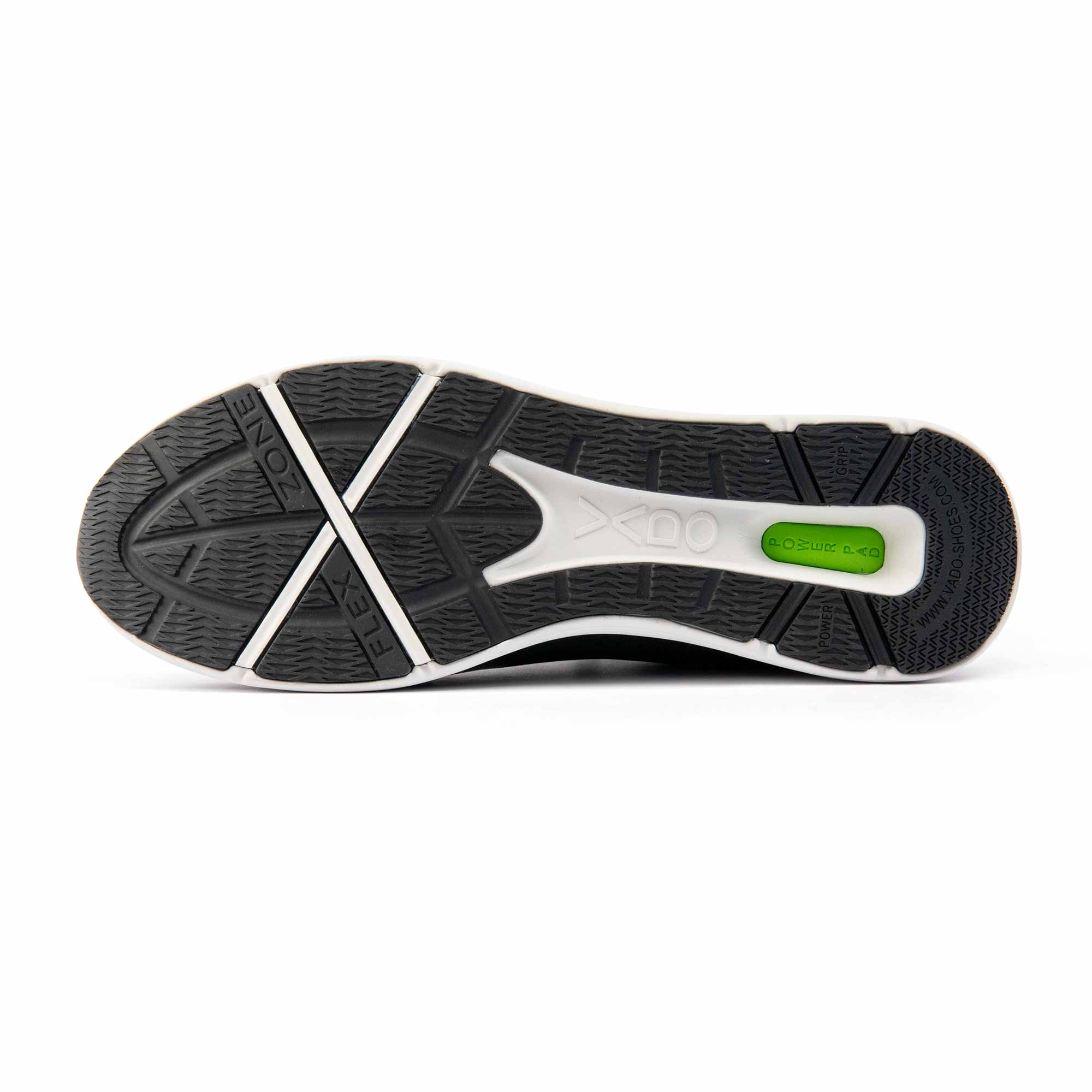 VADO Herren Sneaker TRAINER I black sportlich funktional Sohlenansicht