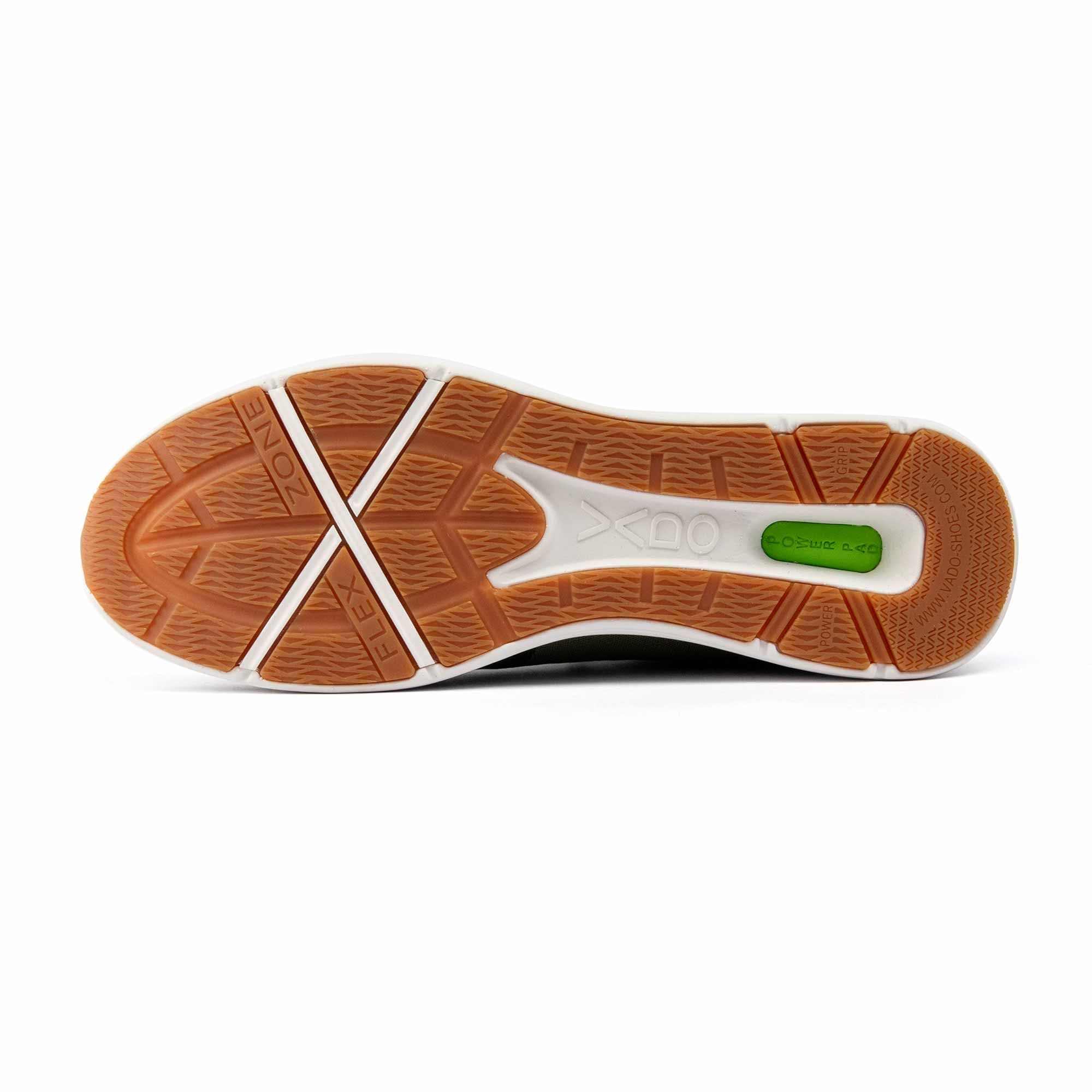 VADO Herren Sneaker TRAINER I oliv sportlich funktional Sohlenansicht