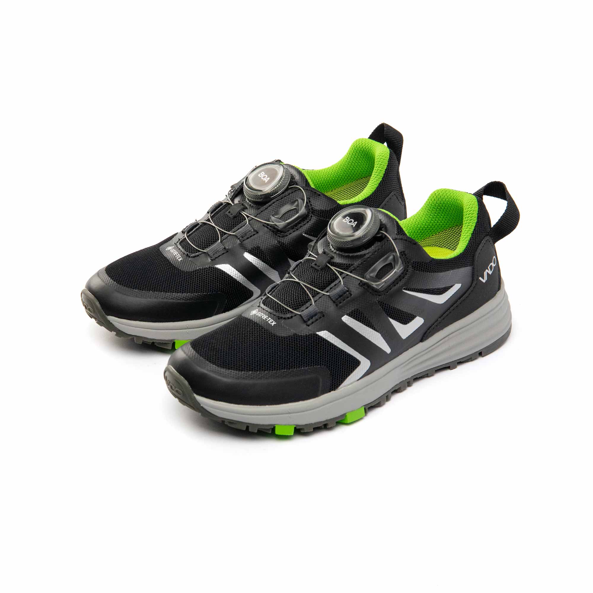 VADO Kids Sneaker Komfort FREE Lo BOA Gore-Tex schwarz 45-Grad-Ansicht