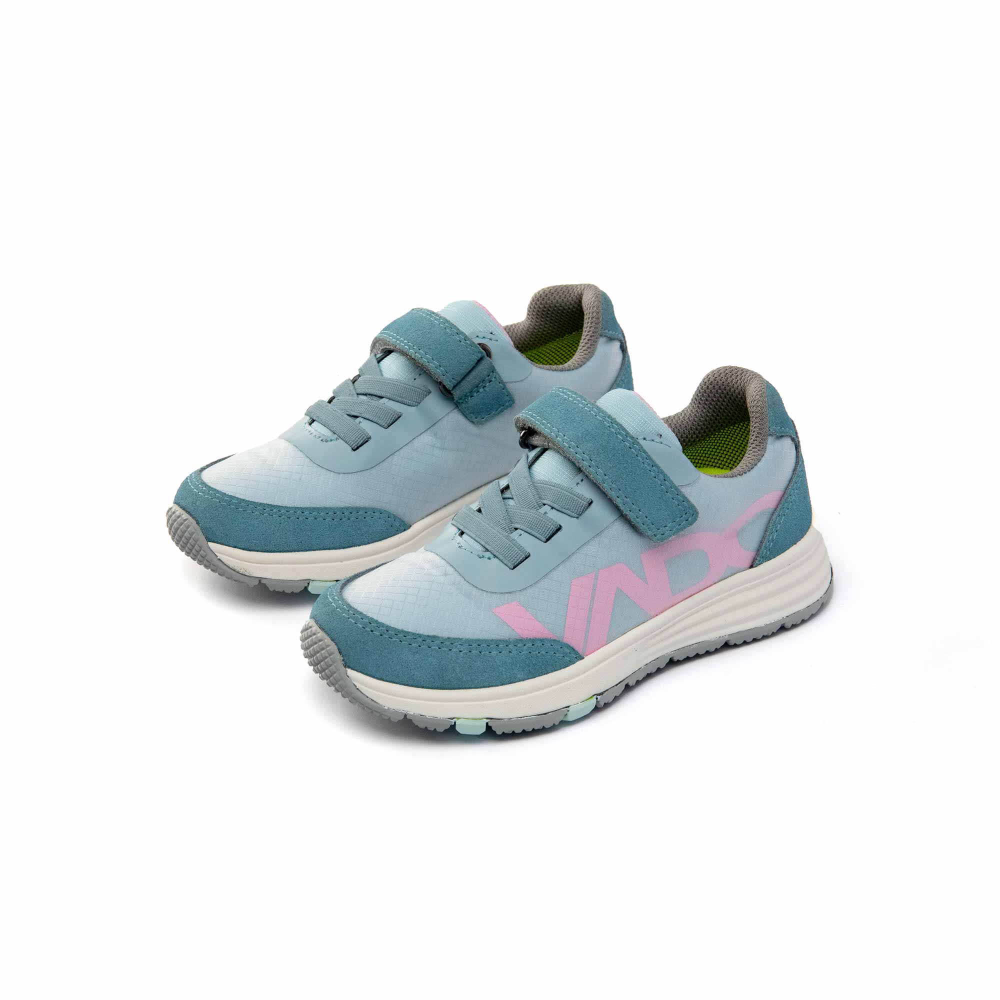 VADO Kids Sneaker ROOKY Lo Elastic Gore-Tex blau 45-Grad-Ansicht