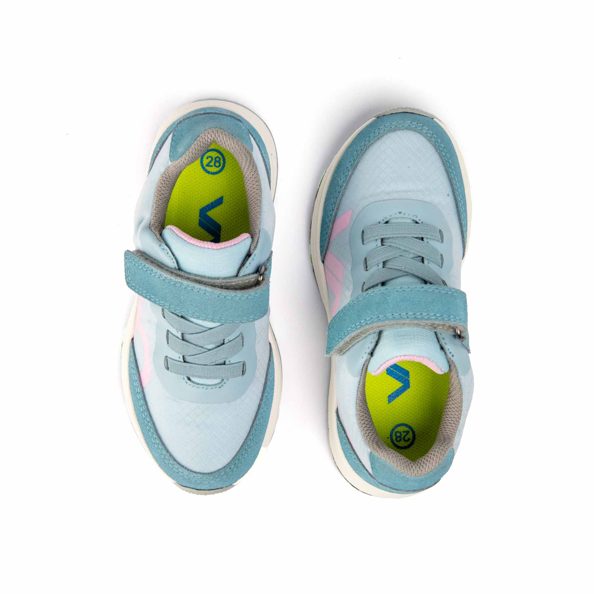 VADO Kids Sneaker ROOKY Lo Elastic Gore-Tex blau Draufsicht