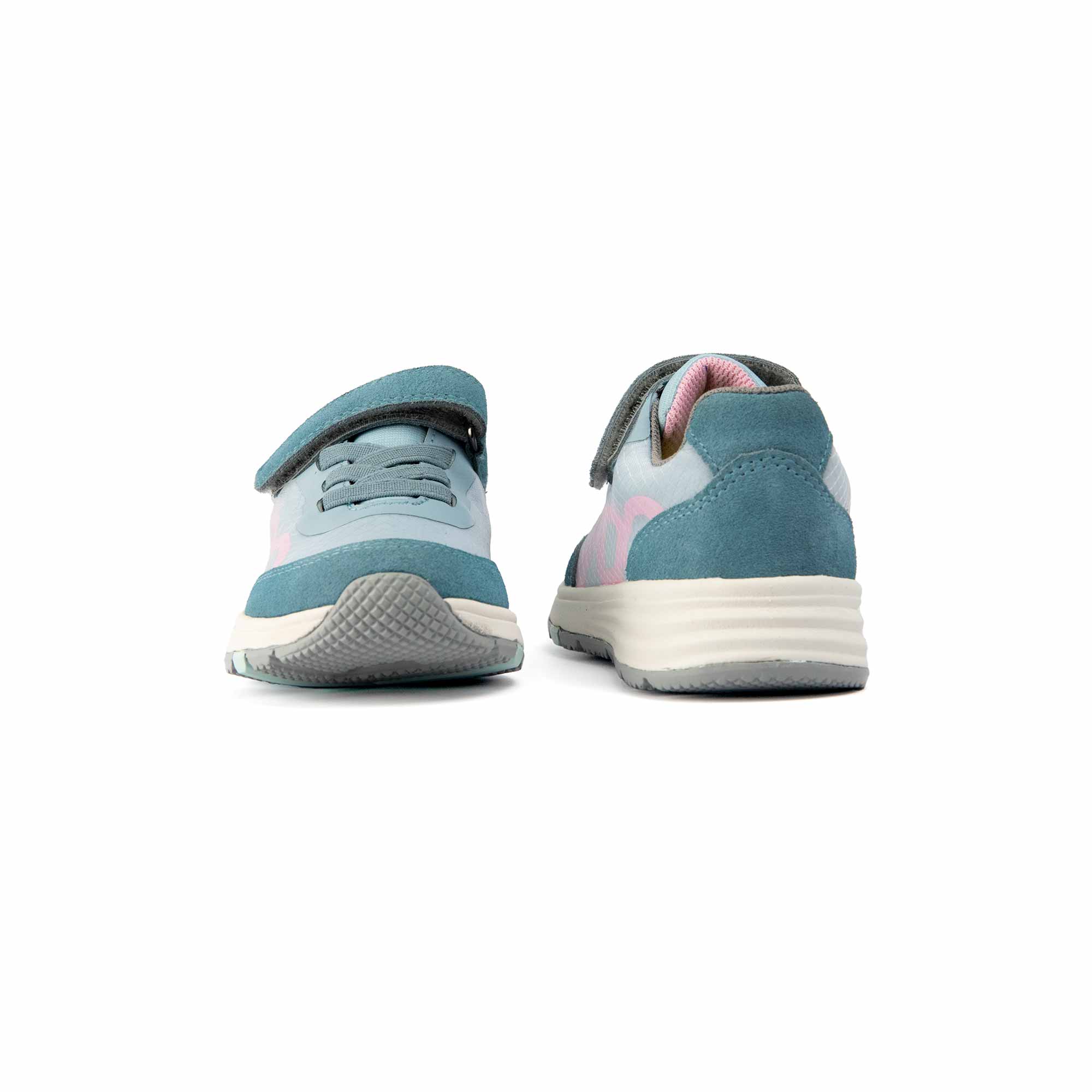 VADO Kids Sneaker ROOKY Lo Elastic Gore-Tex blau Vorder-/ Rückansicht