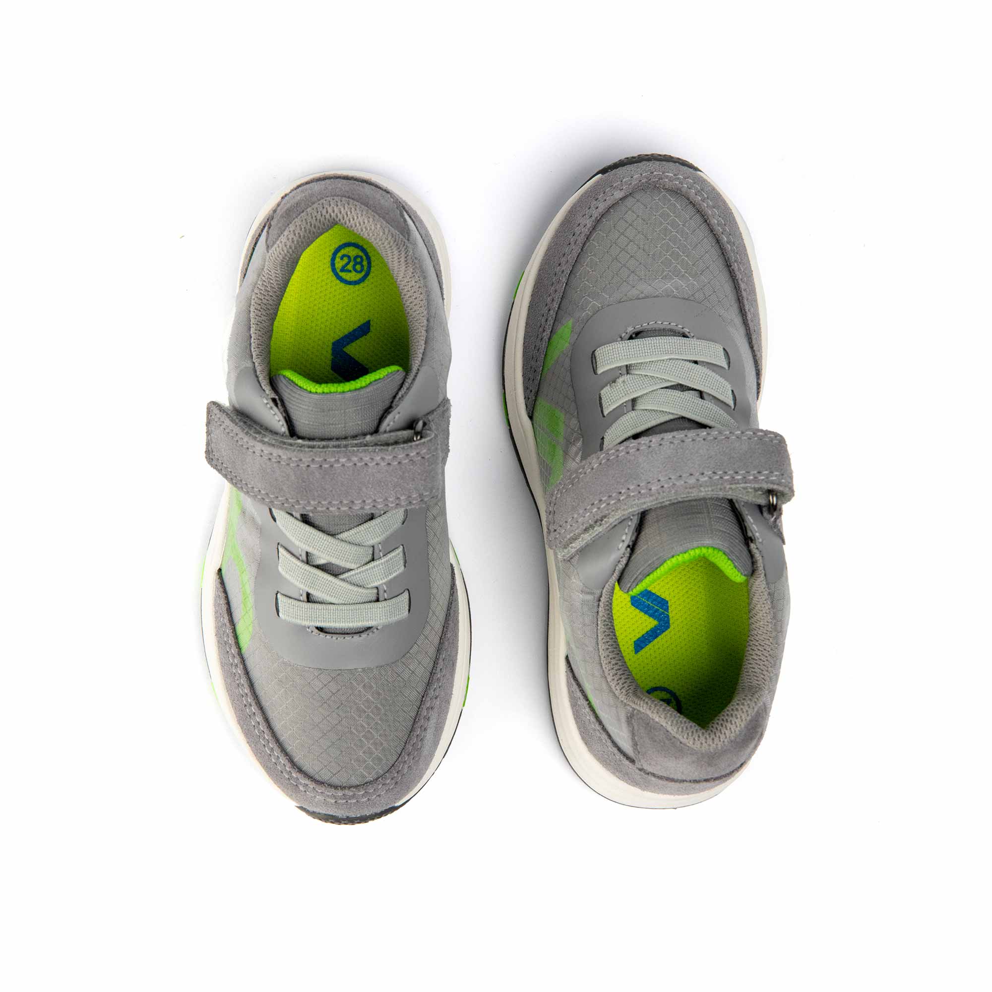 VADO Kids Sneaker ROOKY Lo Elastic Gore-Tex grau Draufsicht