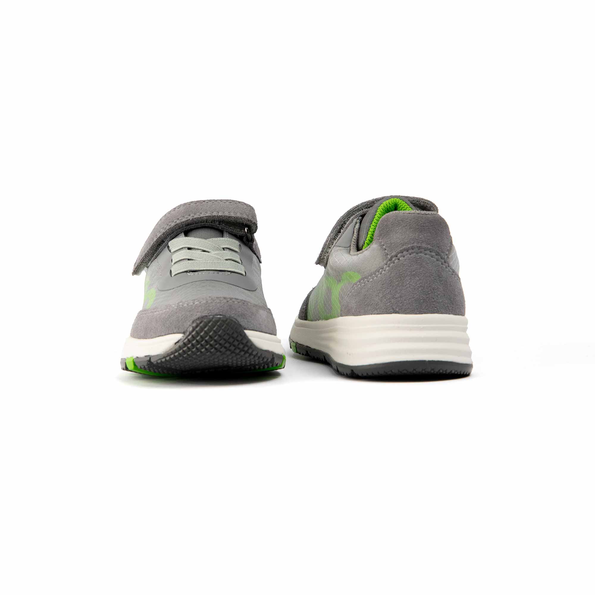 VADO Kids Sneaker ROOKY Lo Elastic Gore-Tex grau Vorder-/ Rückansicht