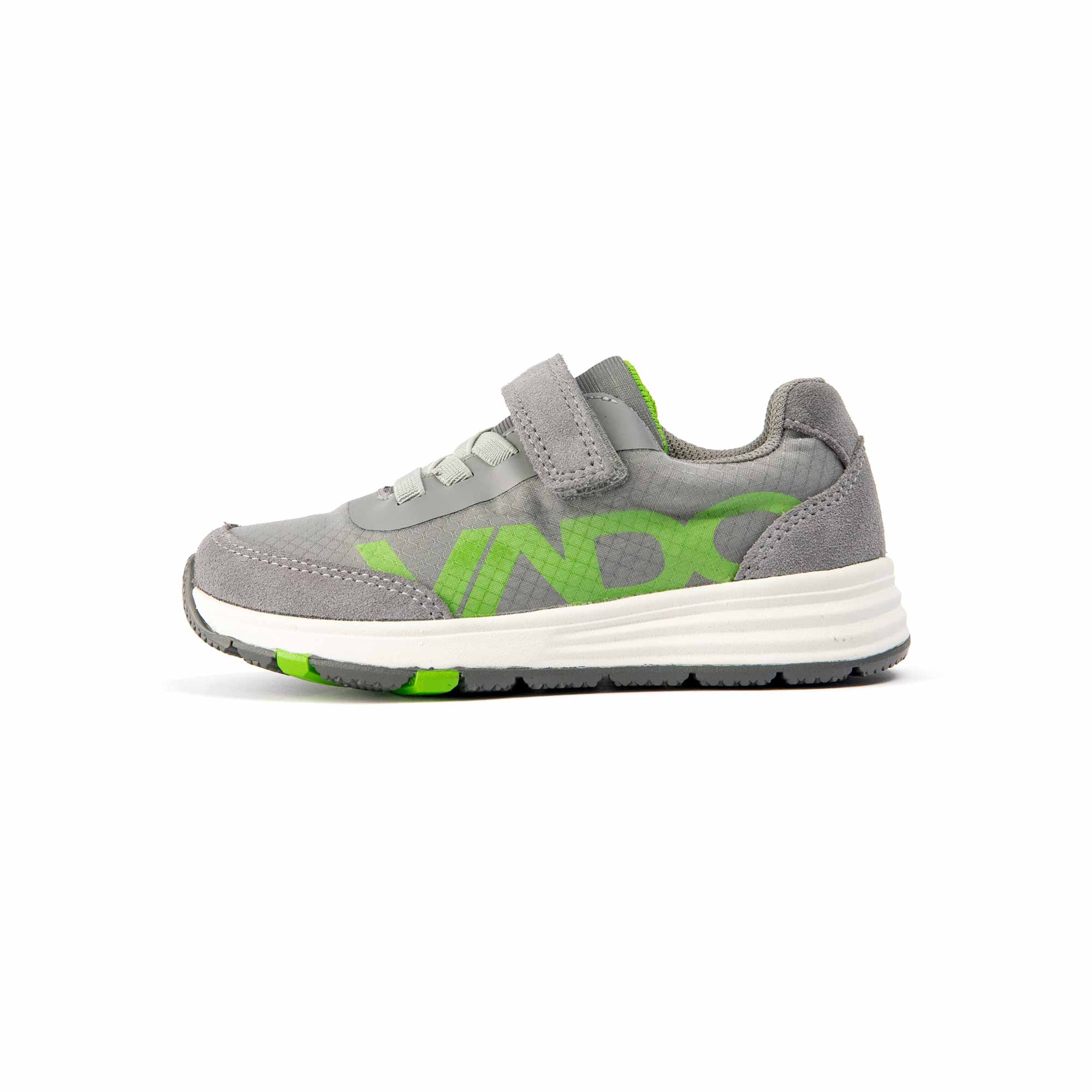 VADO Kids Sneaker ROOKY Lo Elastic Gore-Tex grau Seitenansicht