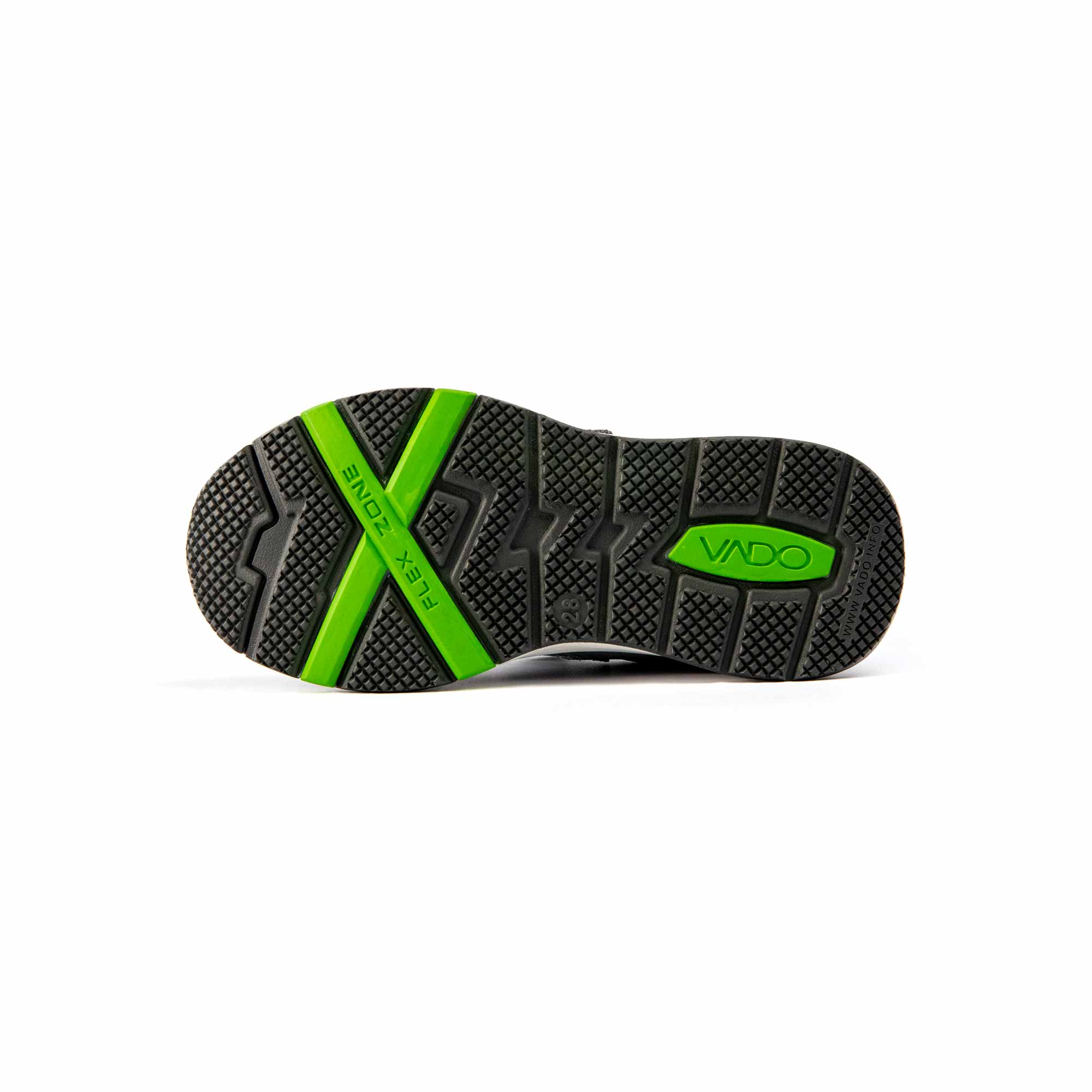 VADO Kids Sneaker ROOKY Lo Elastic Gore-Tex grau Schuhsohle