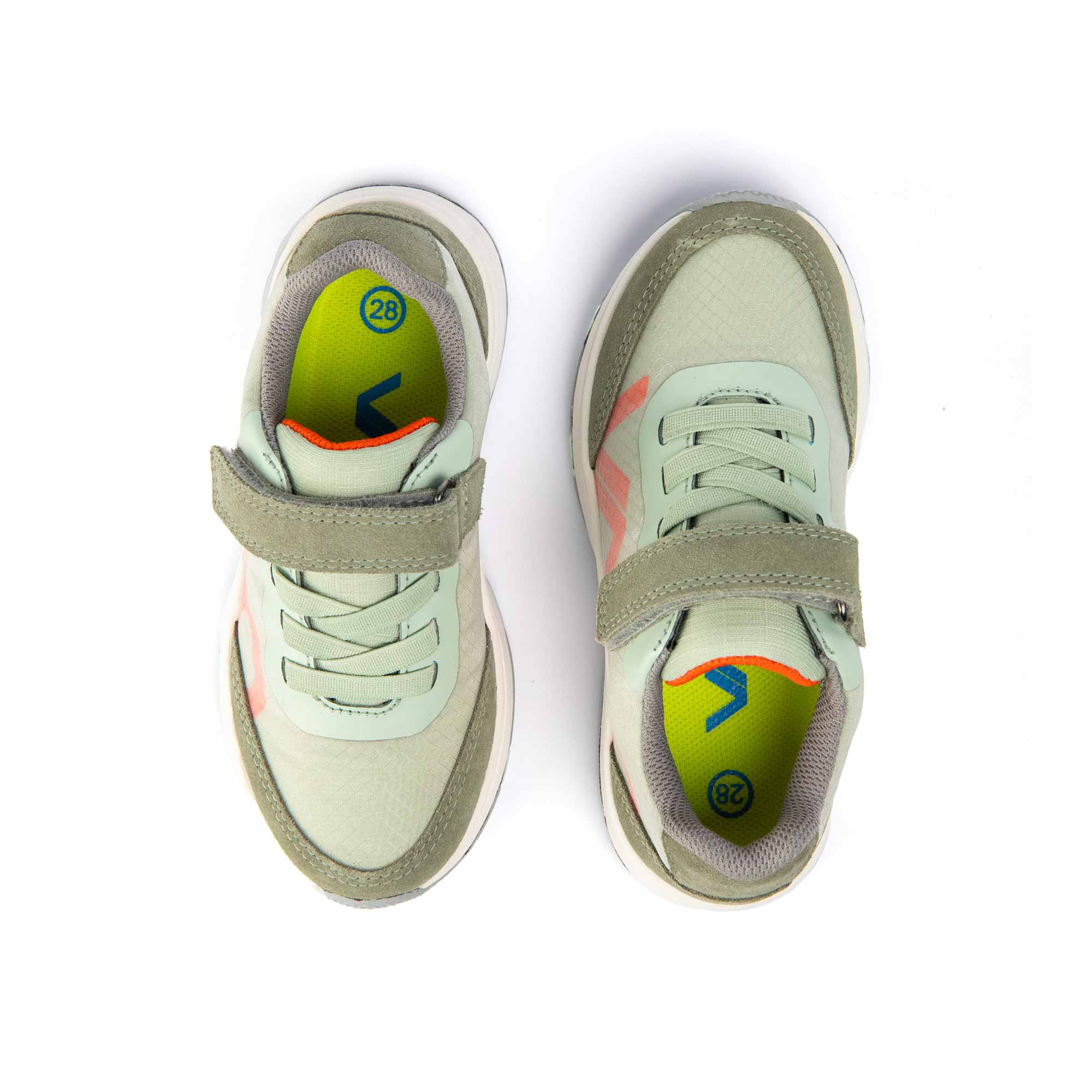 VADO Kids Sneaker ROOKY Lo Elastic Gore-Tex grün Draufsicht