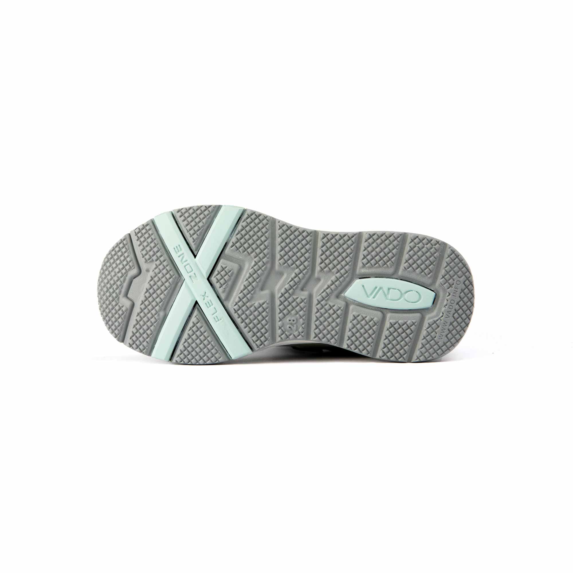 VADO Kids Sneaker ROOKY Lo Elastic Gore-Tex grün Schuhsohle