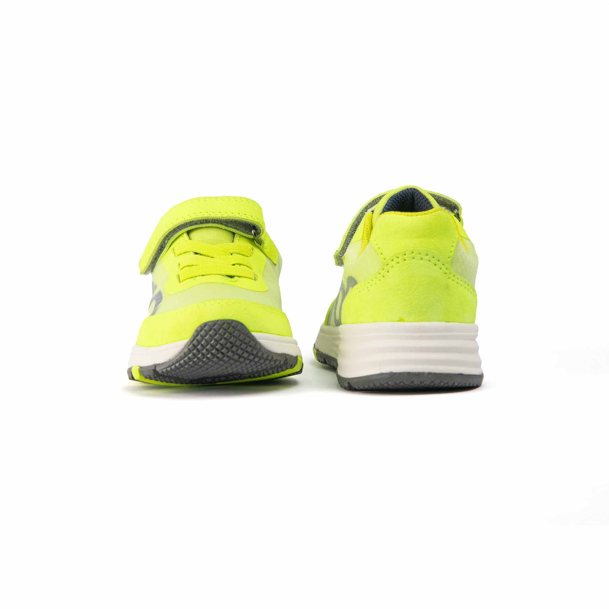 VADO Kids Sneaker ROOKY Lo Elastic Gore-Tex neon gelb Vorder-/ Rückansicht