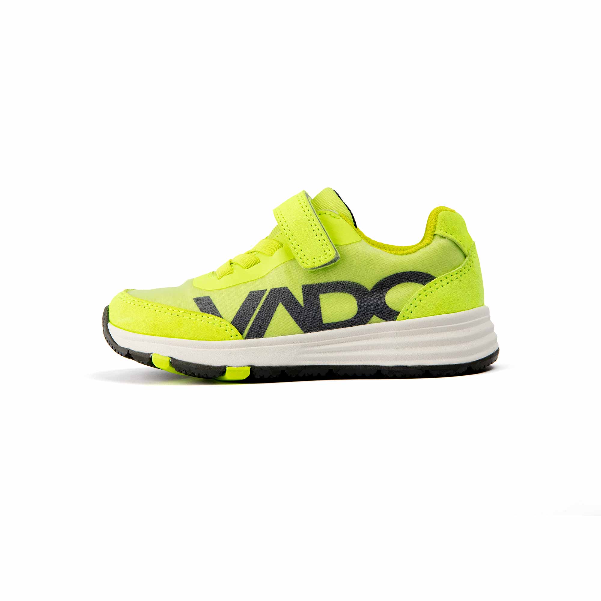 VADO Kids Sneaker ROOKY Lo Elastic Gore-Tex neon gelb Seitenansicht