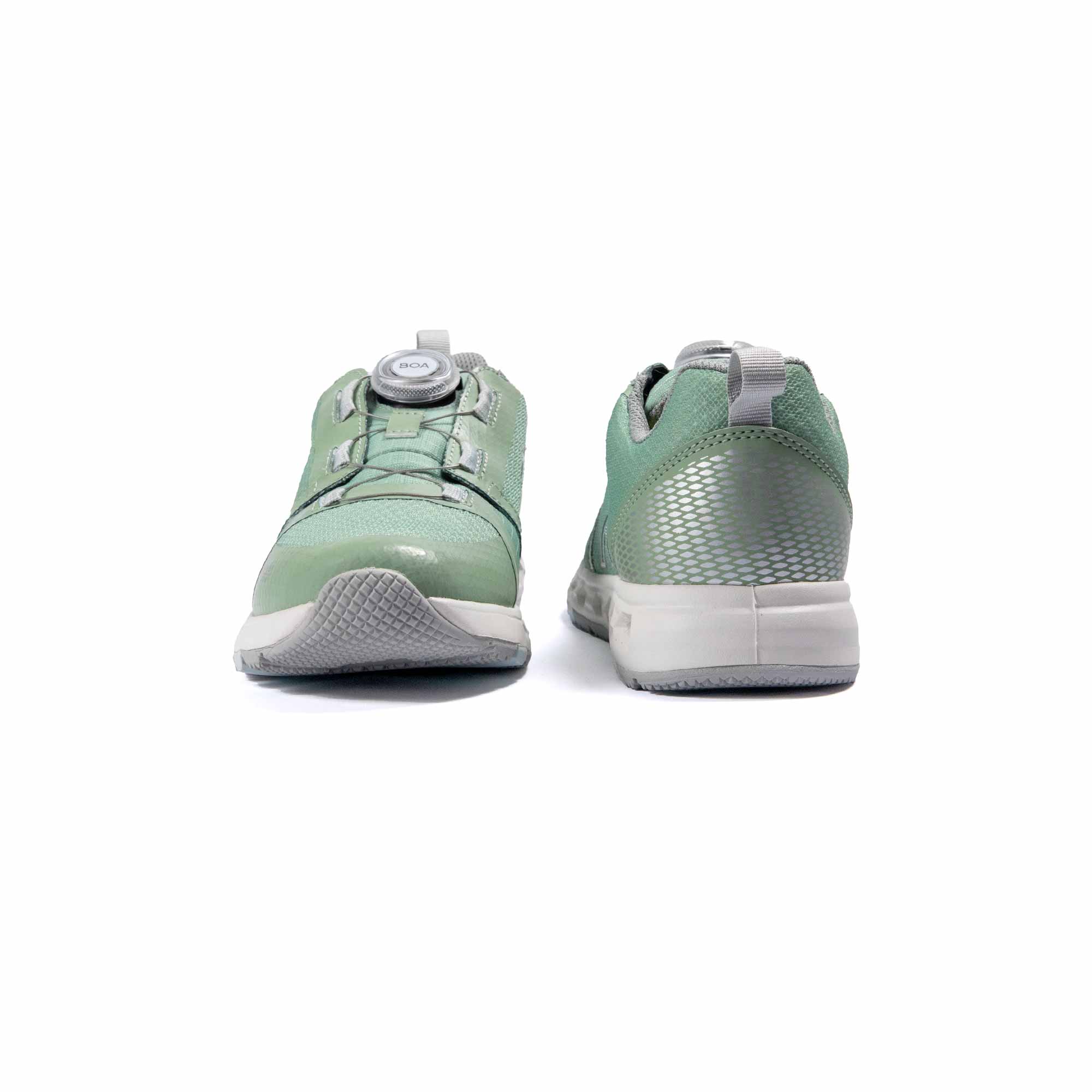 VADO Kinder Sneaker AIR Lo BOA Goretex Surround menta Vorder-/ Rückansicht