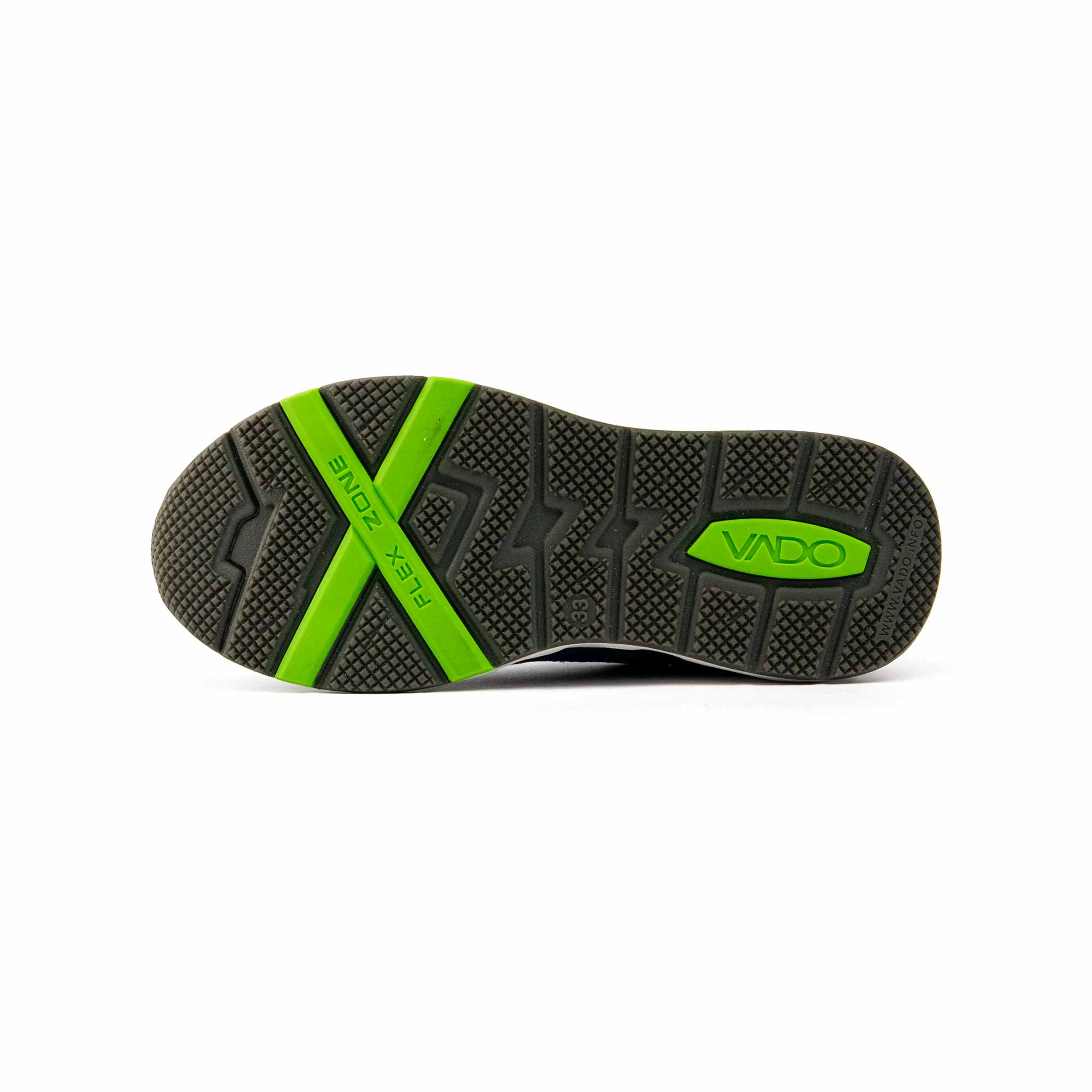 VADO Kinder Sneaker AIR Lo BOA GORE-TEX Surround blau Sohlenansicht