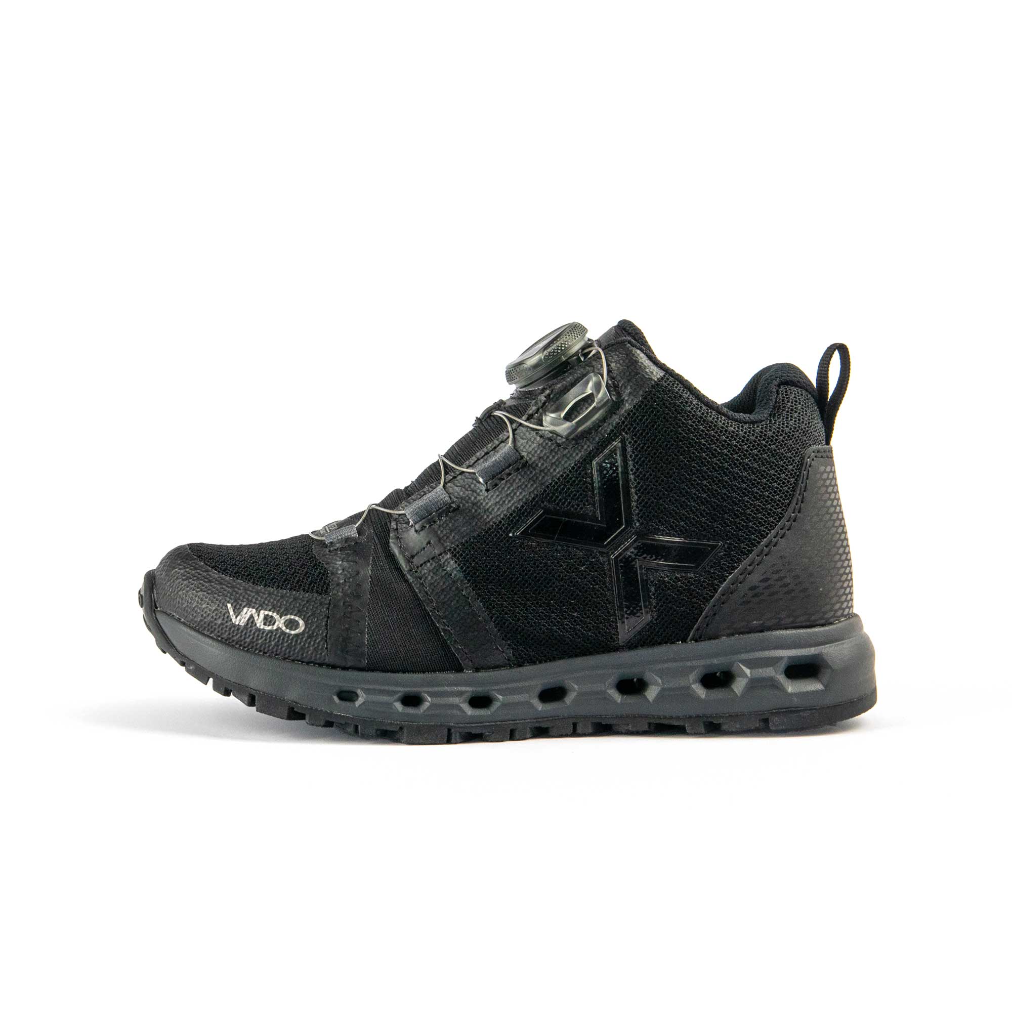 VADO Kindersneaker AIR Mid BOA GTX Surround black Seitenansicht