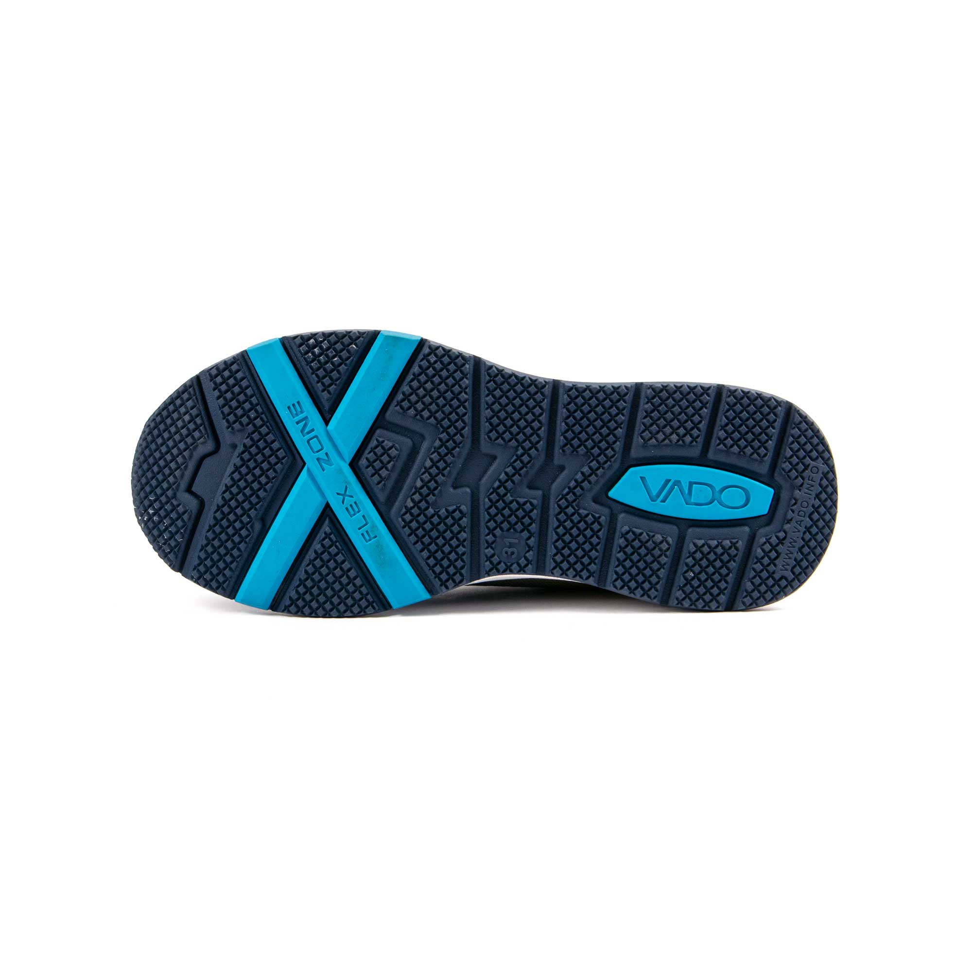 VADO Kinder Sneaker FADE LO BOA GTX - dunkelblau / gelb