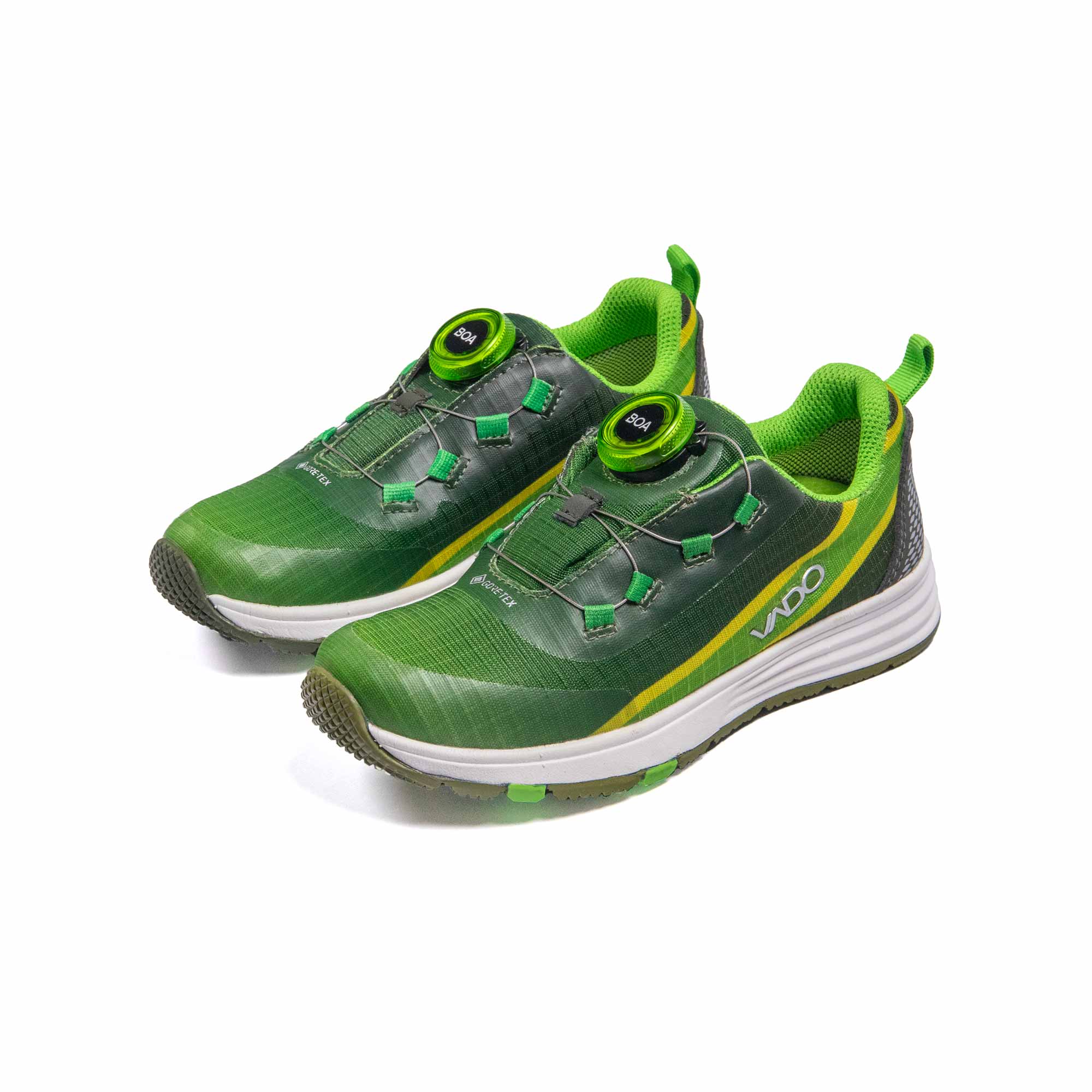 VADO Kinder Sneaker grün SKY Lo BOA GTX 45-Grad-Ansicht
