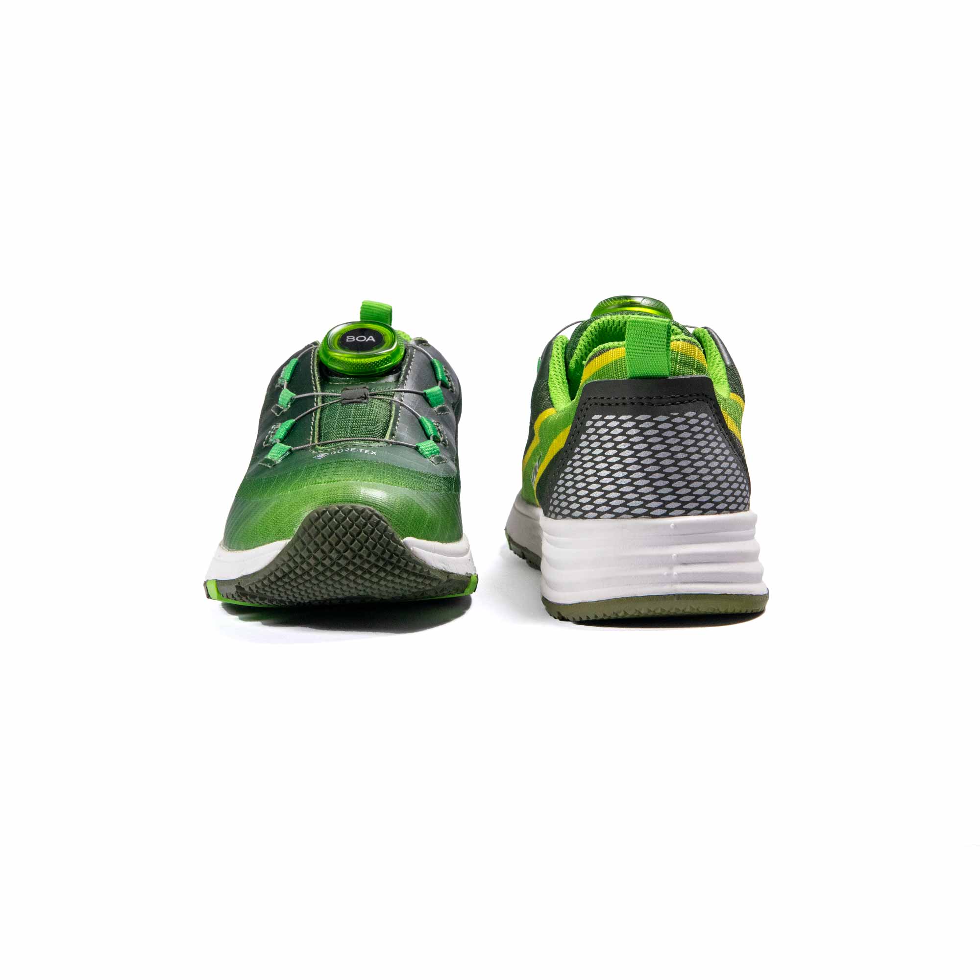 VADO Kinder Sneaker grün SKY Lo BOA GTX Vorder-/ Rückansicht