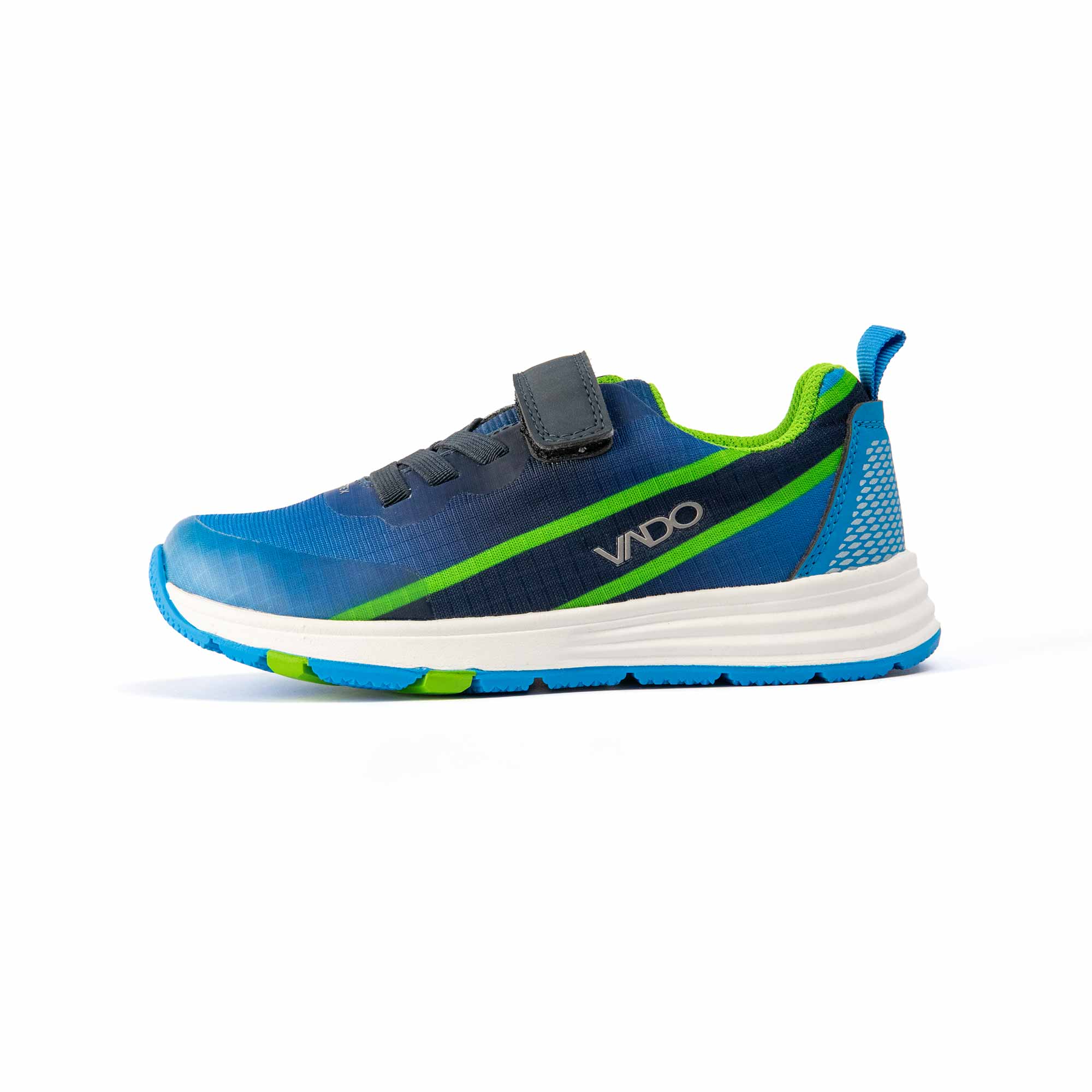 VADO Kindergarten Schuh Junge EVO Lo Elastic Gore-Tex blau Seitenansicht