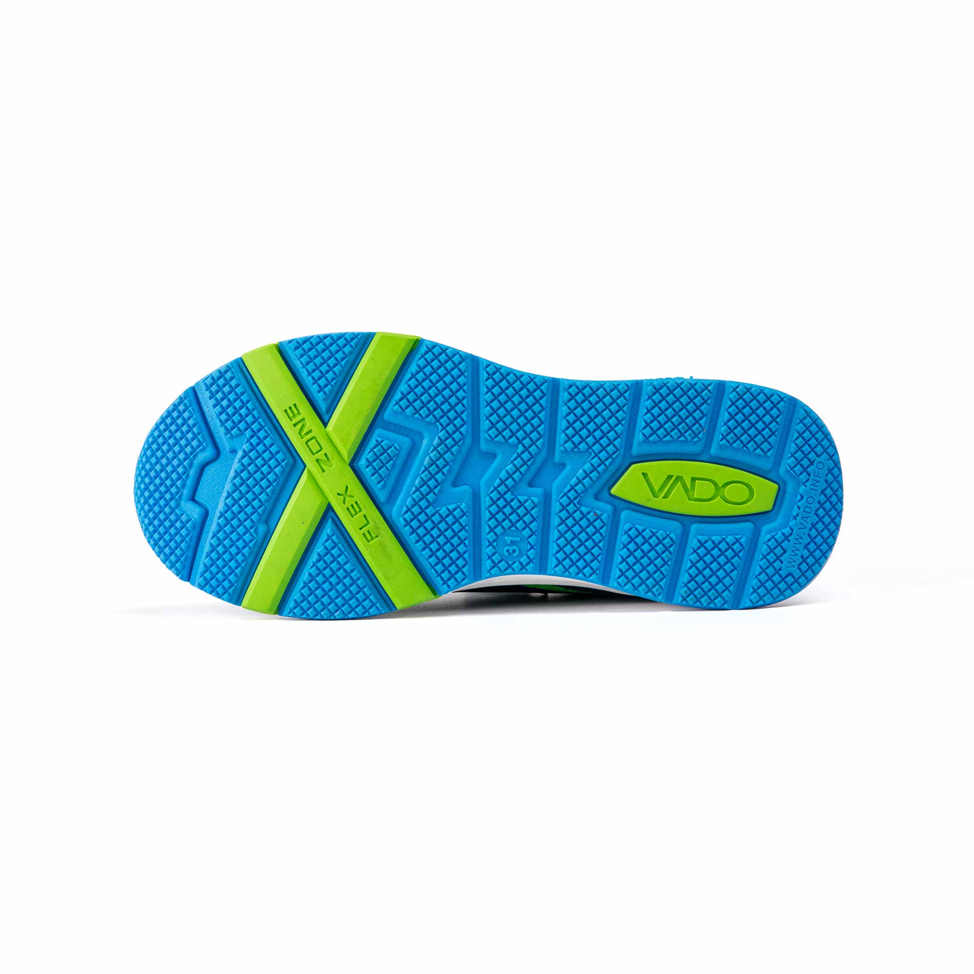 VADO Kindergarten Schuh Junge EVO Lo Elastic Gore-Tex blau Schuhsohle