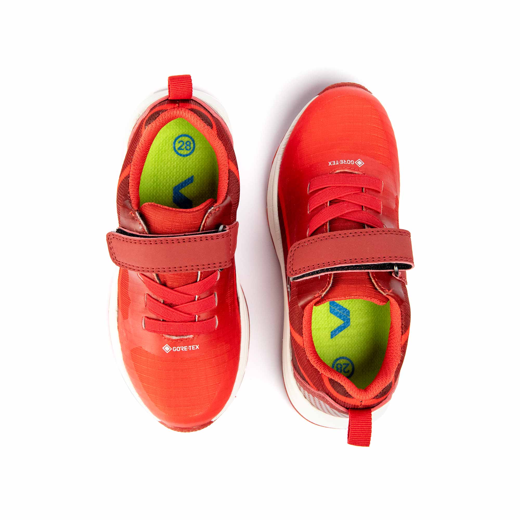 VADO Kindergarten Sneaker EVO Lo Elastic Gore-Tex Rot Draufsicht