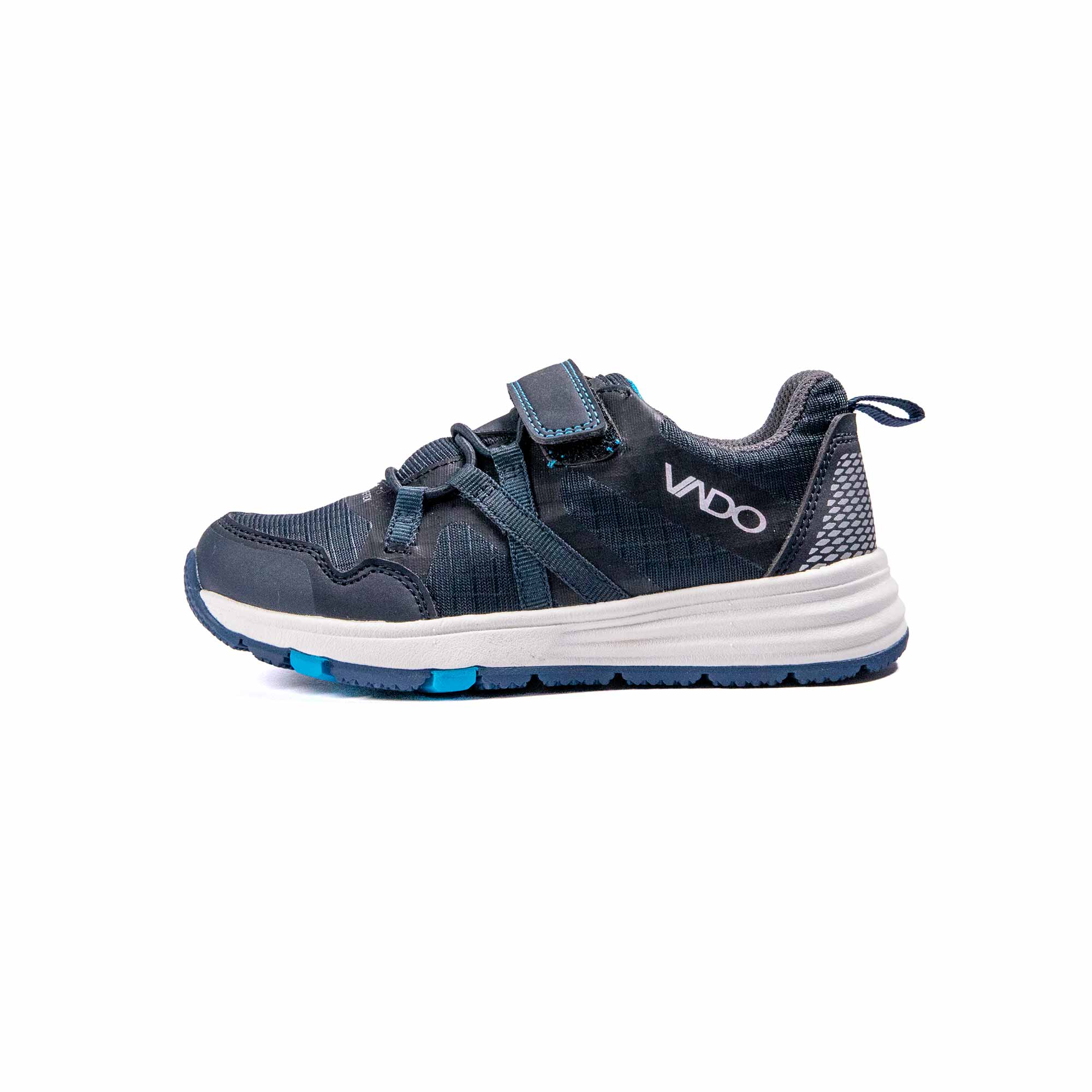 VADO Kindergarten Sneaker Jungen dunkelblau MIKEY Lo Elastic GTX Seitenansicht