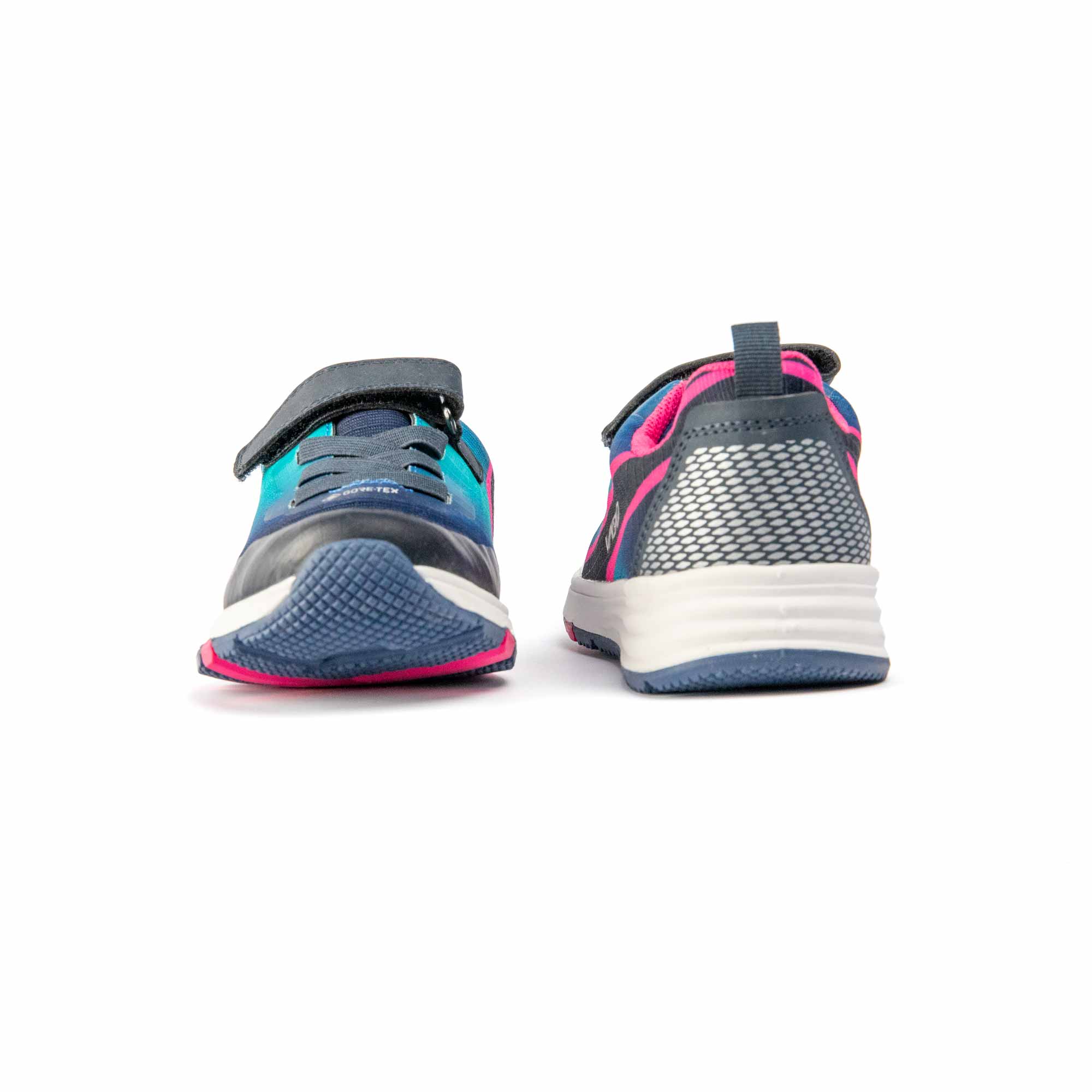 VADO Kinderschuh EVO Lo Elastic GTX navy Vorder-/ Rückansicht