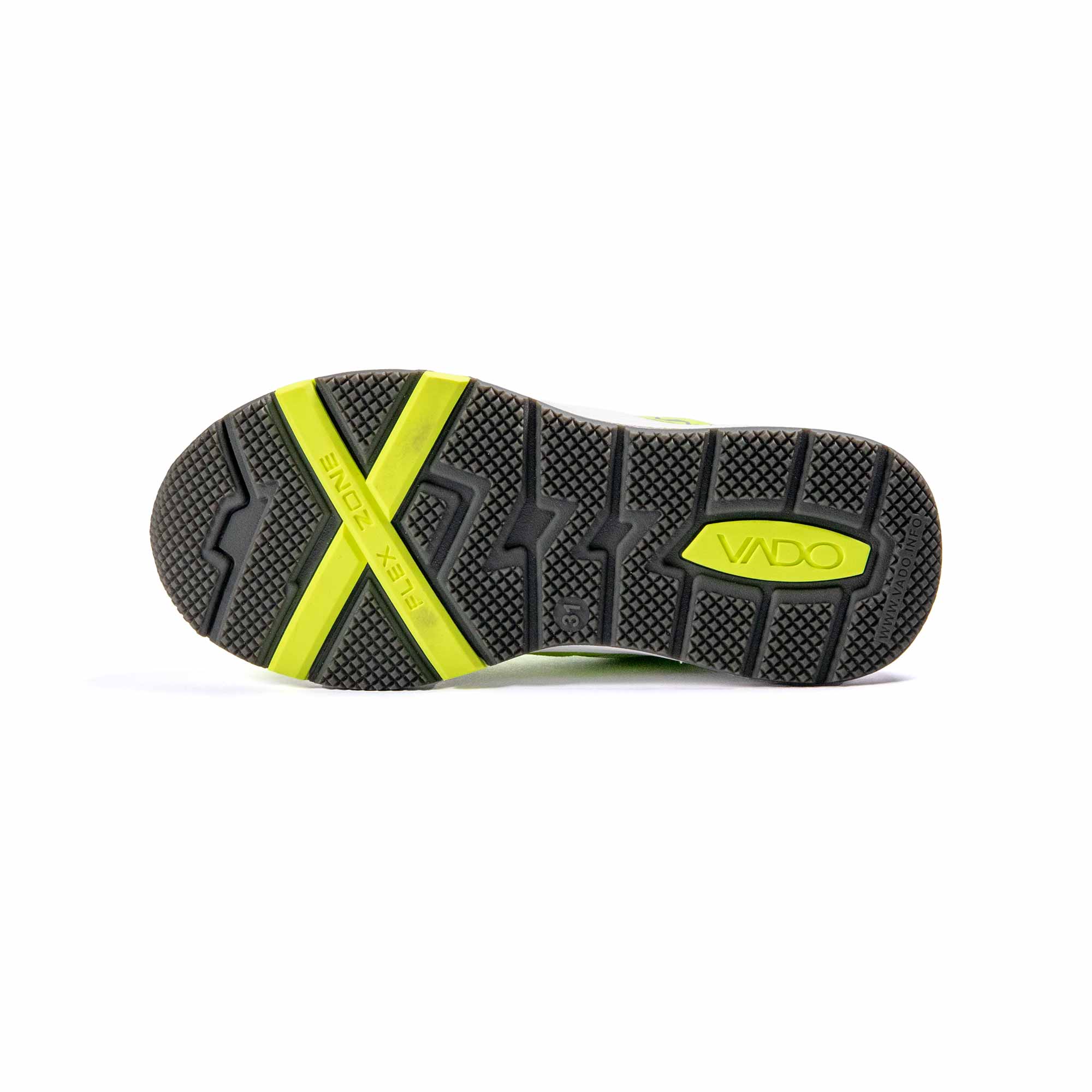 VADO Kinderschuh MIKE Lo BOA GTX neon yellow Schuhsohle