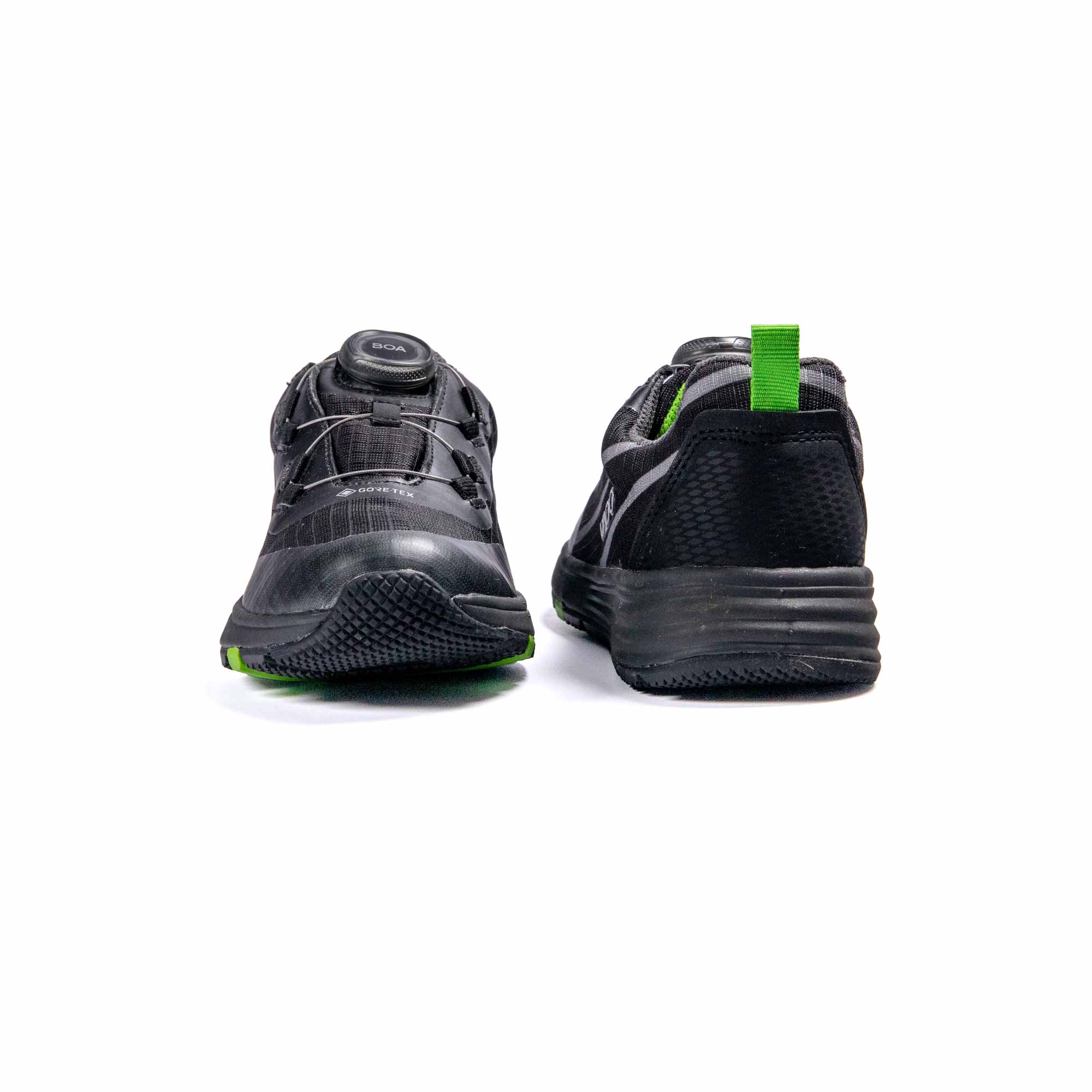 VADO Kinderschuh Sneaker schwarz SKY Lo BOA Gore-Tex Vorder-/ Rückansicht