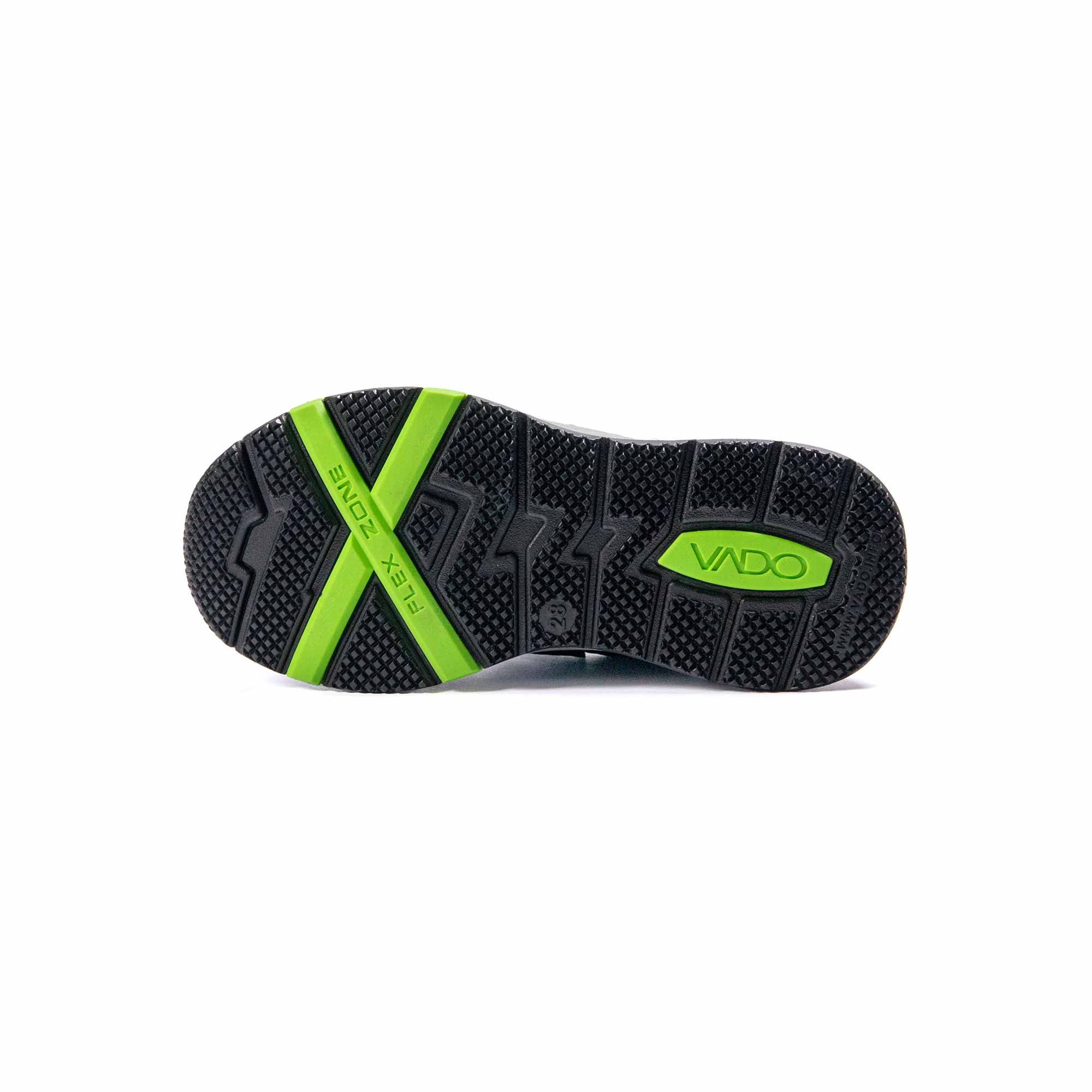 VADO Kinderschuh Sneaker schwarz SMILEY Lo Elastic GTX Schuhsohle