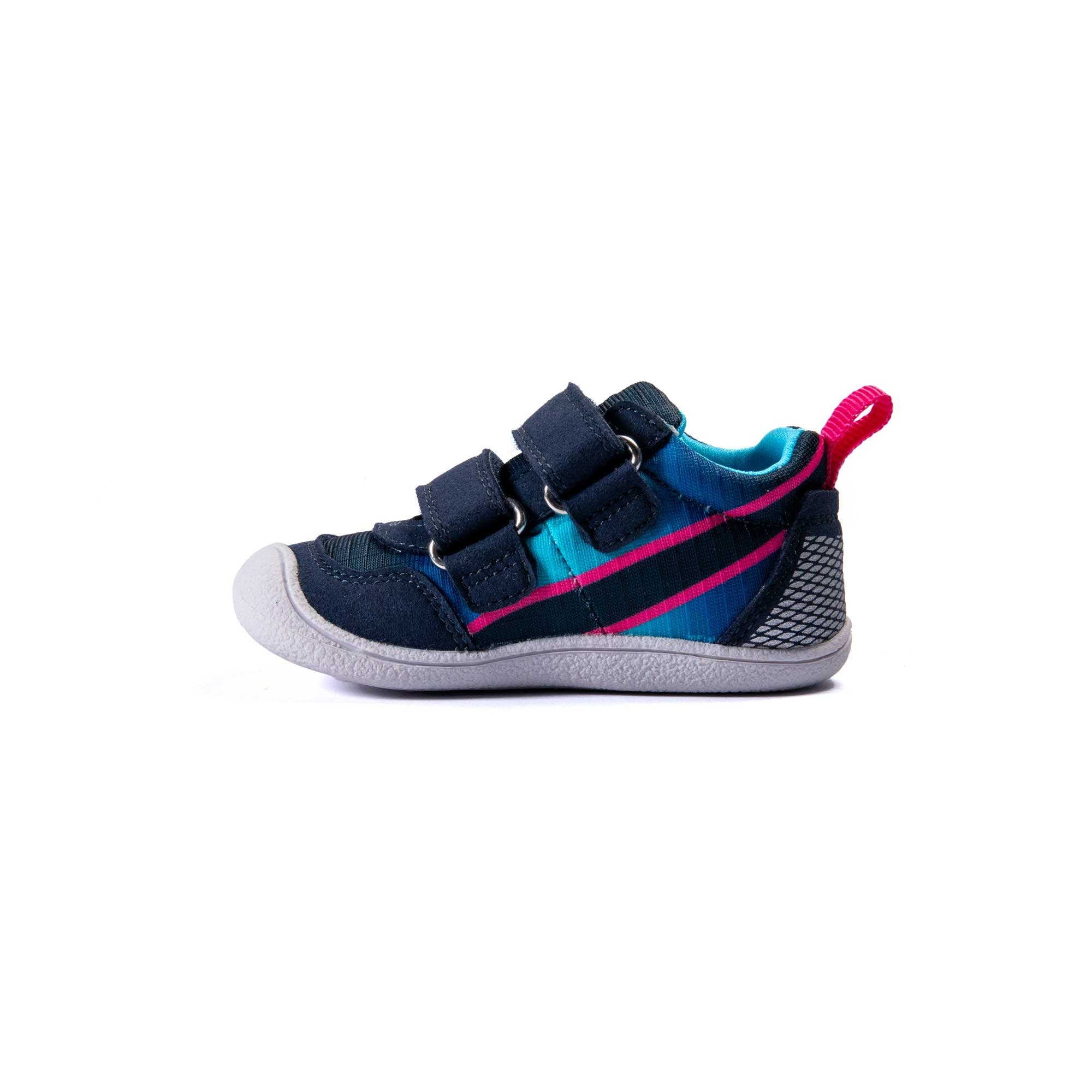 VADO Kleinkind Schuh MINISKY Velcro Vatex navy Seitenansicht