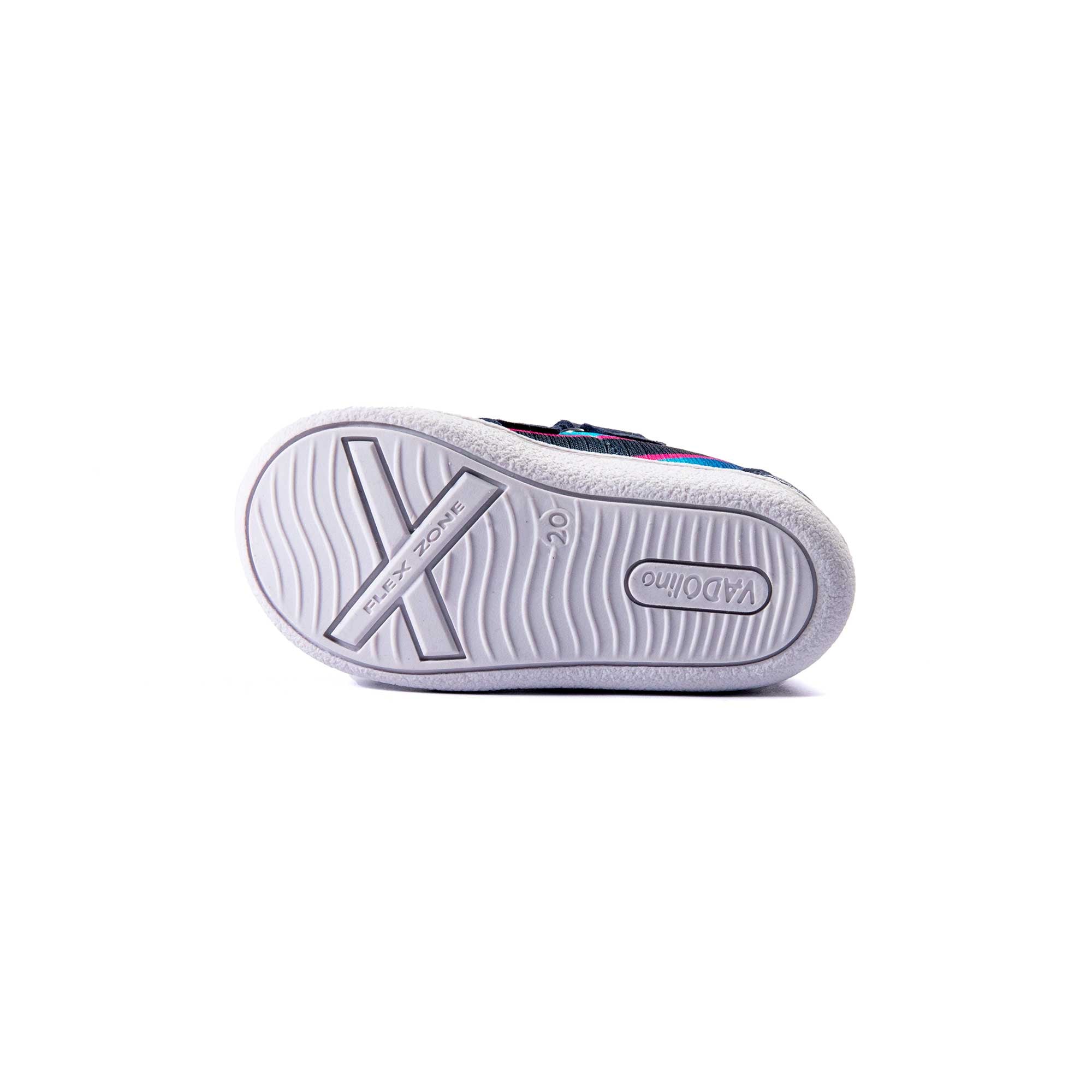 VADO Kleinkind Schuh MINISKY Velcro Vatex navy Schuhsohle